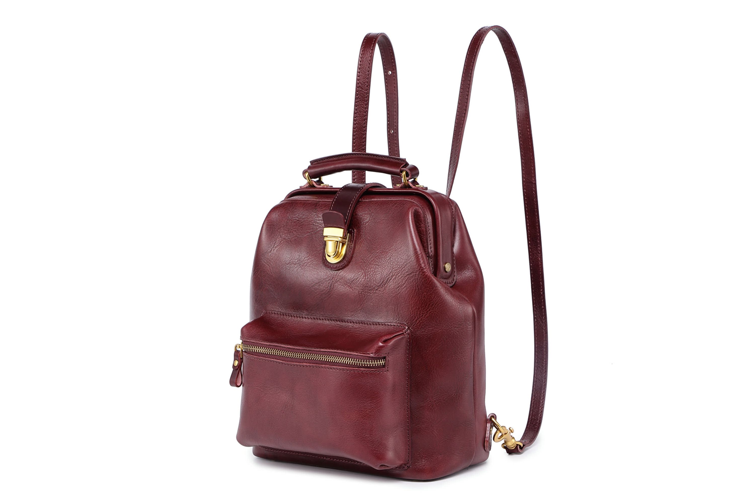 Doctor Convertible Leather Backpack