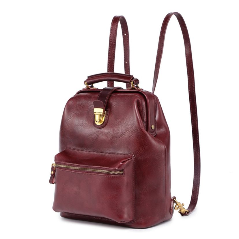 Doctor Convertible Leather Backpack