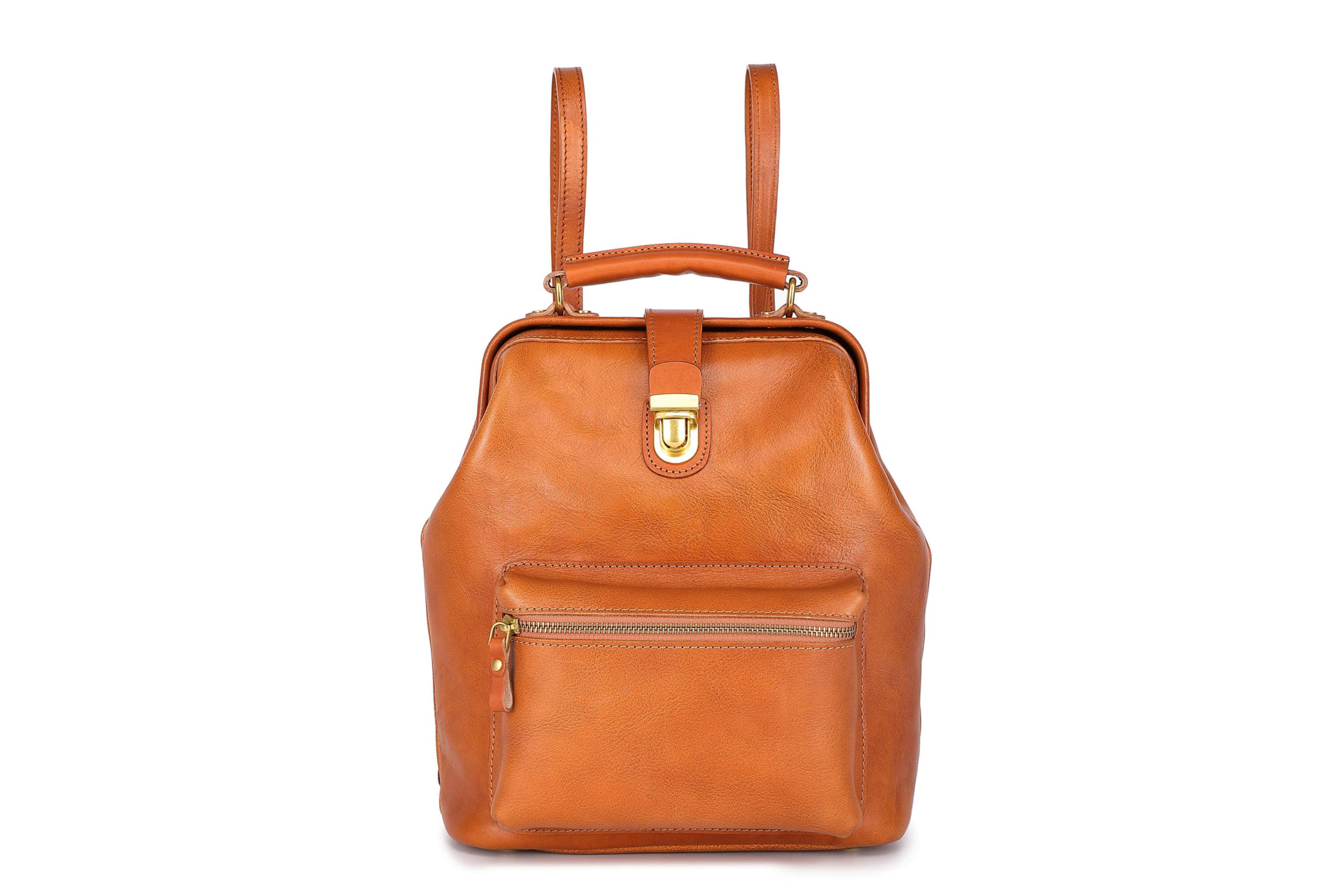 Doctor Convertible Leather Backpack