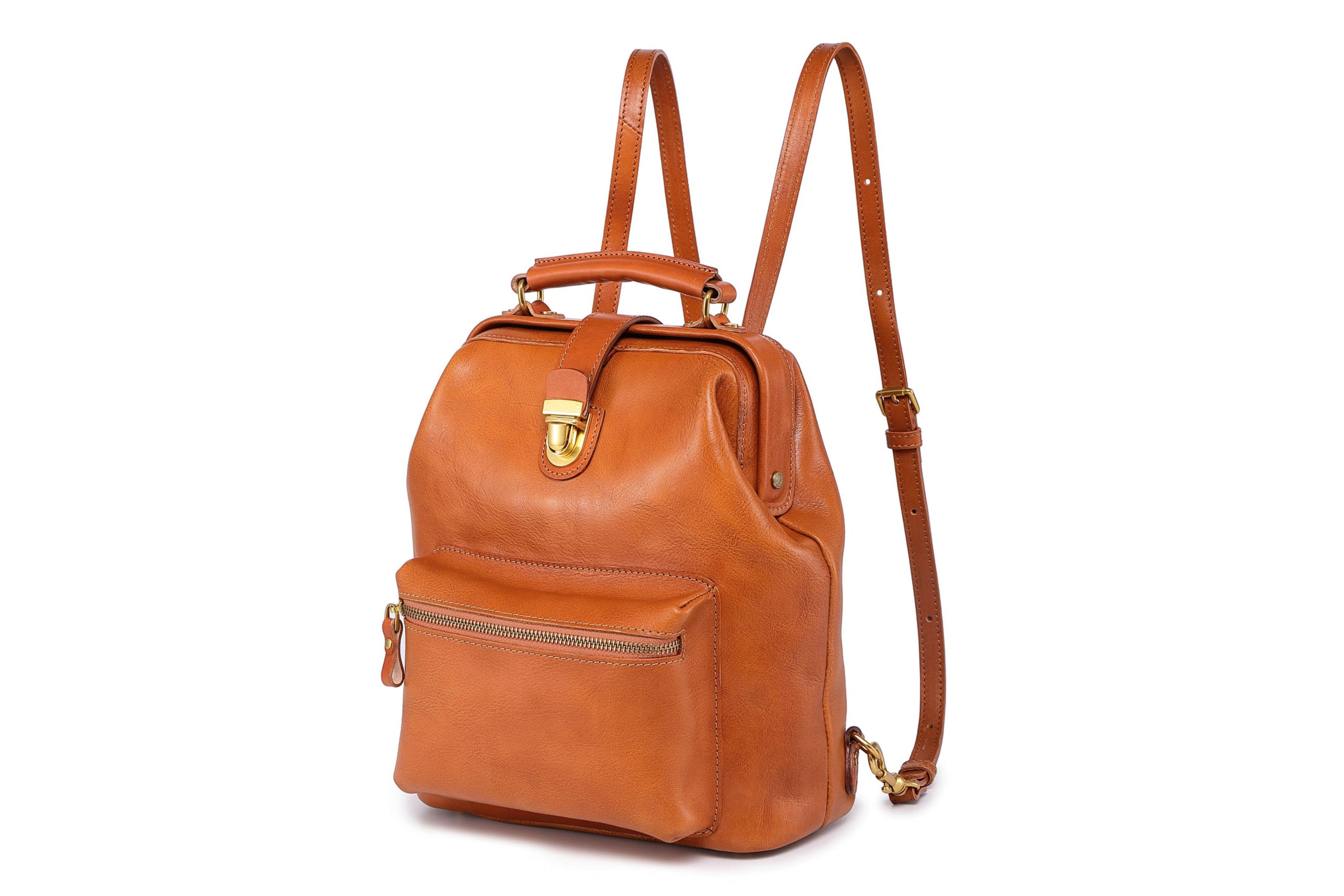 Doctor Convertible Leather Backpack