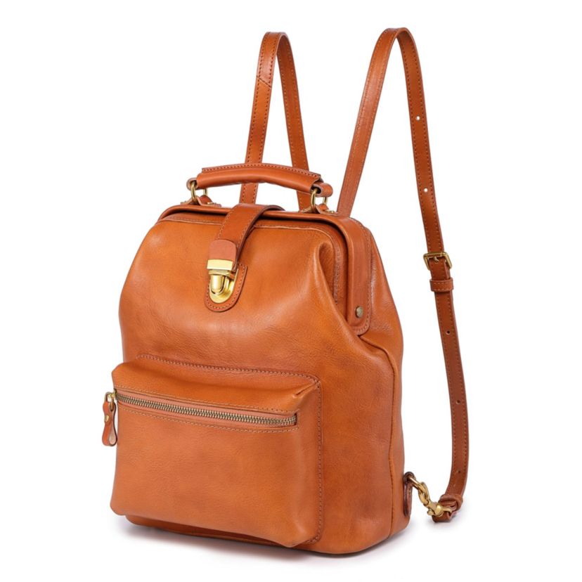 Doctor Convertible Leather Backpack