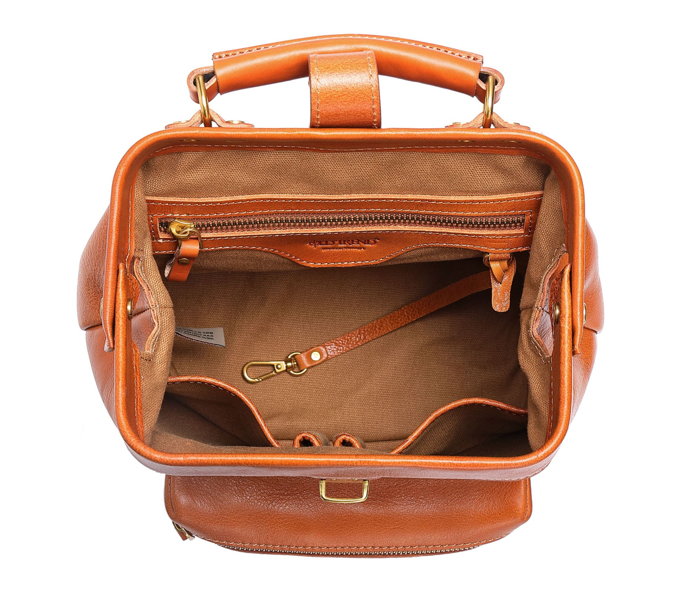 Doctor Convertible Leather Backpack