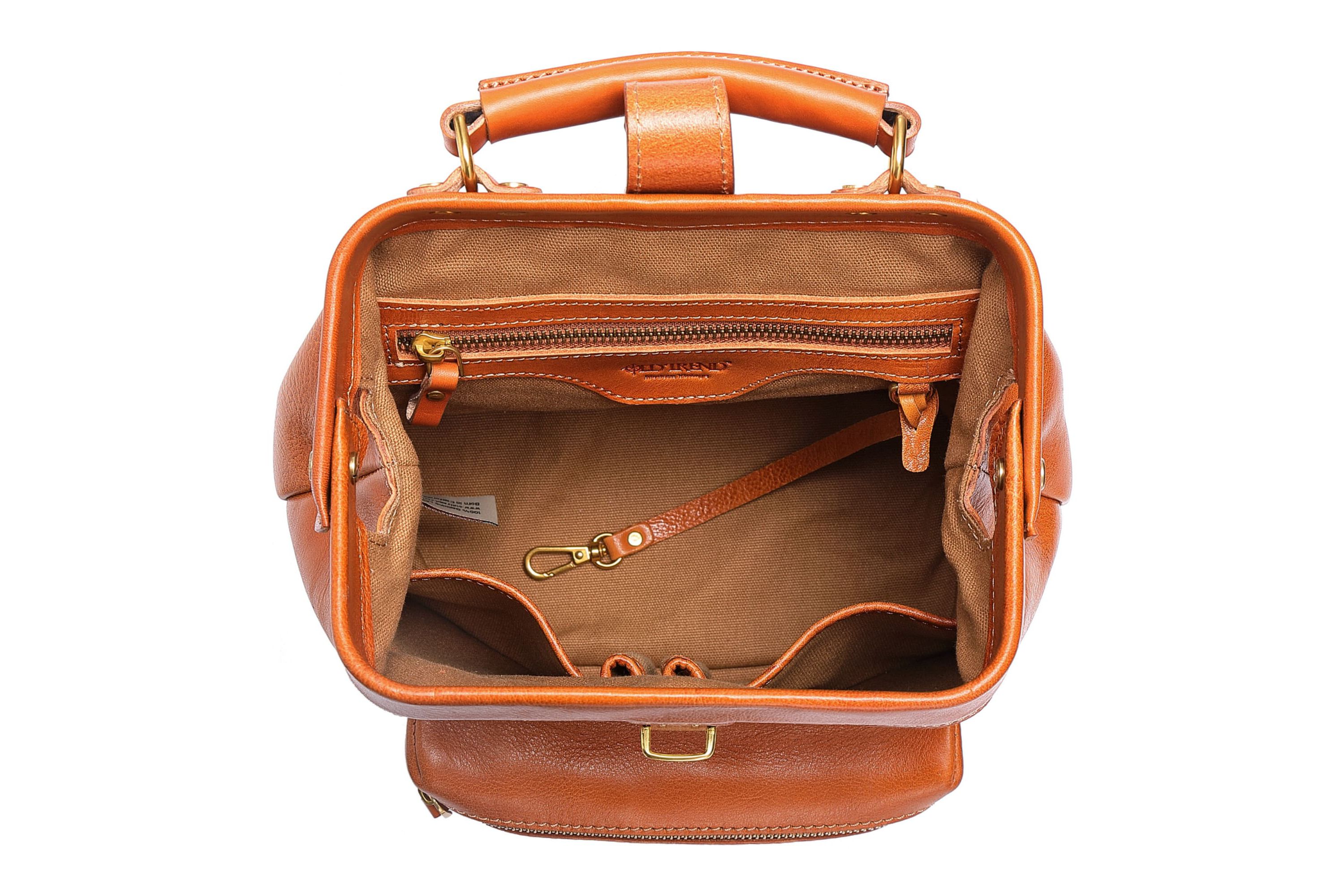 Doctor Convertible Leather Backpack