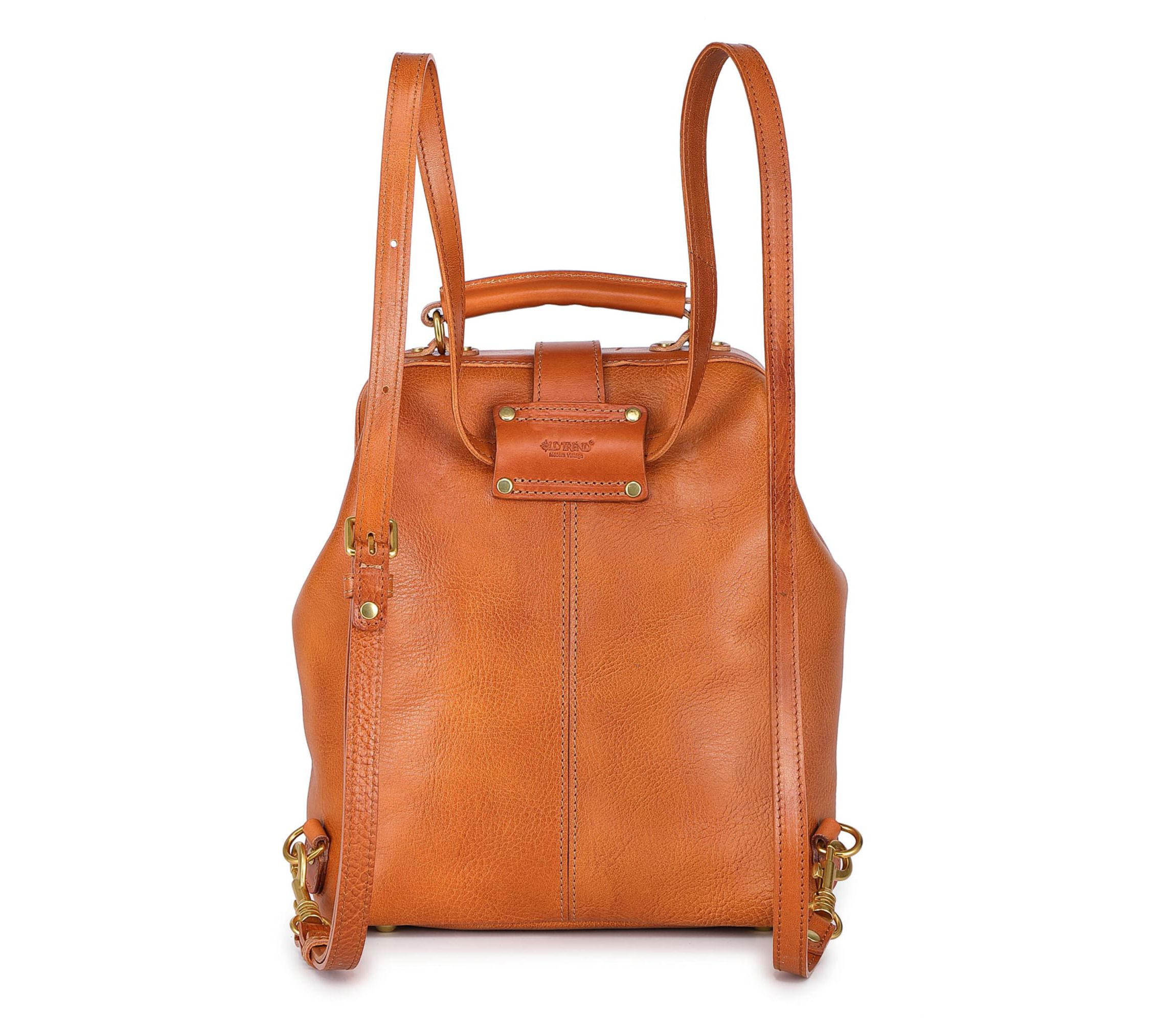 Doctor Convertible Leather Backpack
