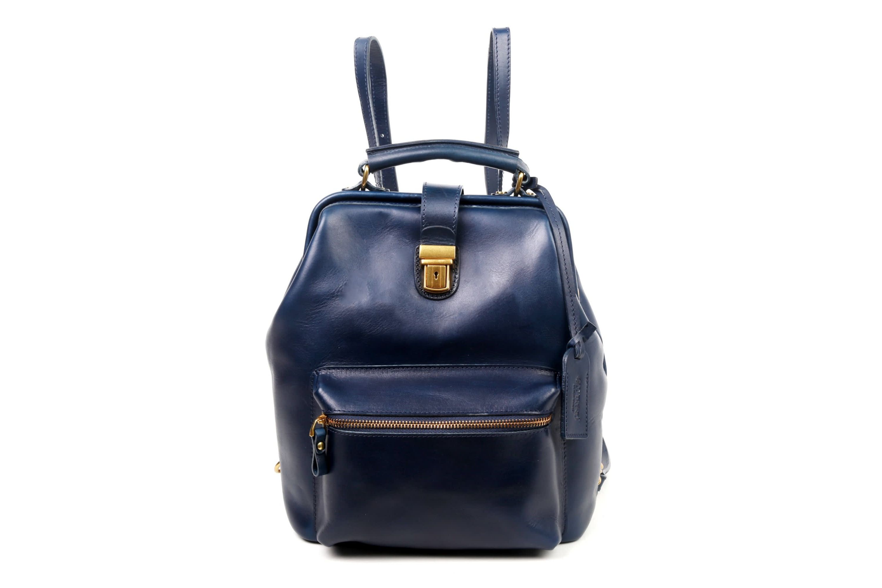 Doctor Convertible Leather Backpack