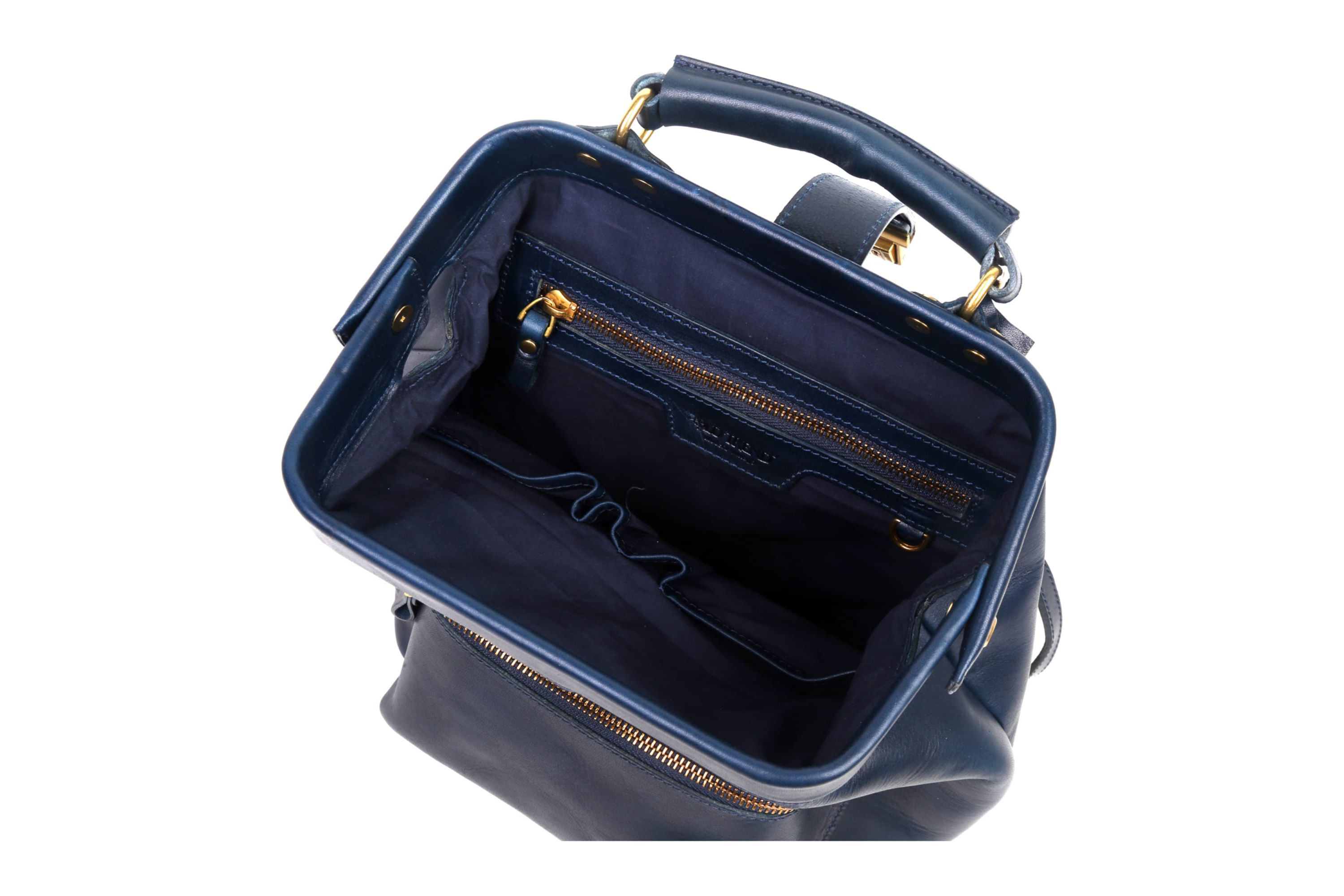 Doctor Convertible Leather Backpack