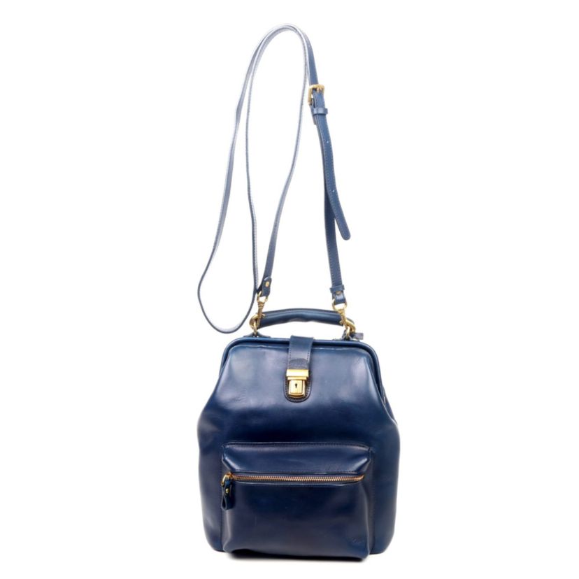 Doctor Convertible Leather Backpack