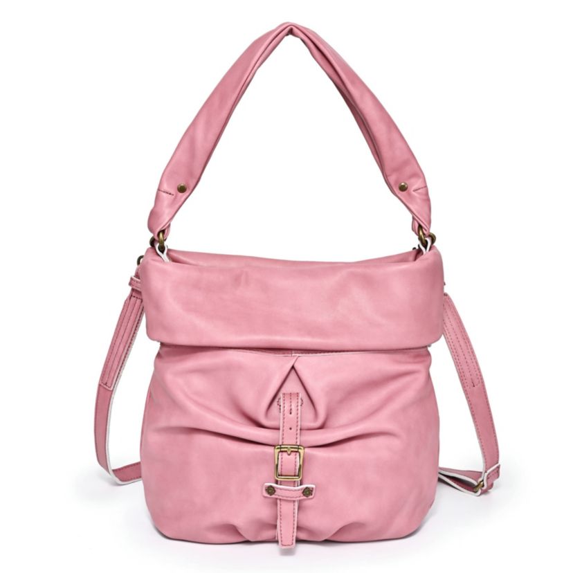 Sweet Lotus Leather Bucket Bag