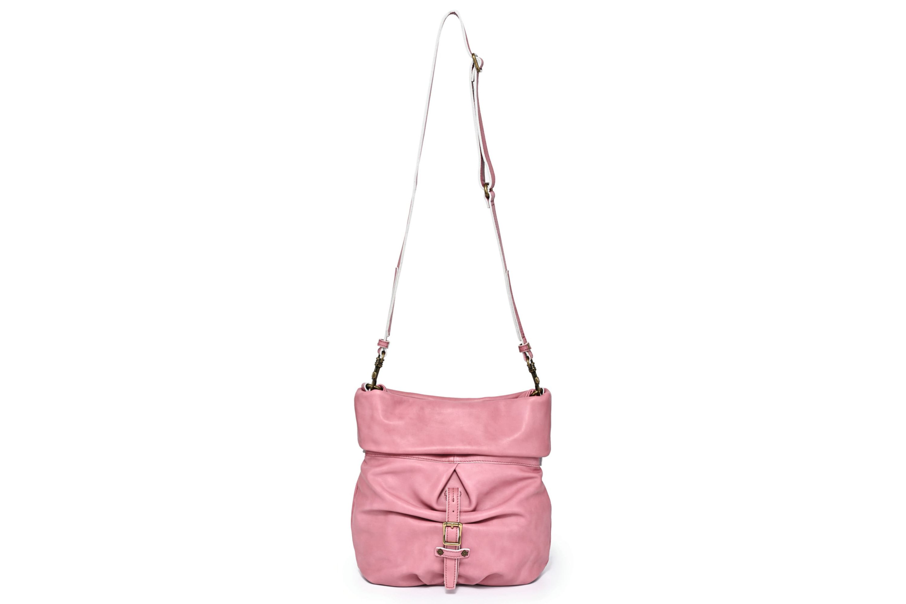 Sweet Lotus Leather Bucket Bag