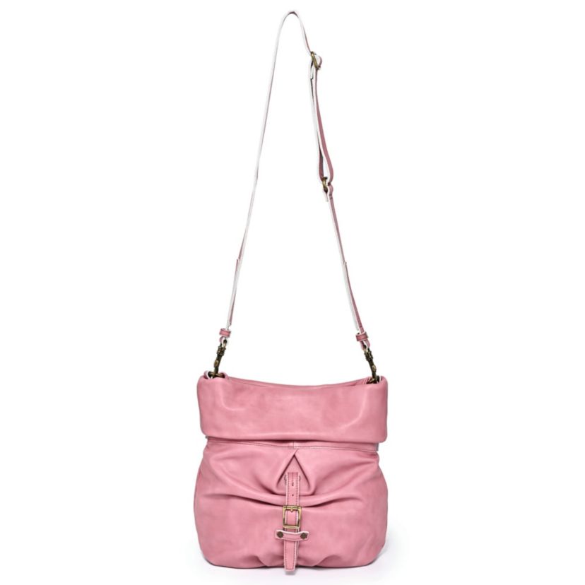 Sweet Lotus Leather Bucket Bag