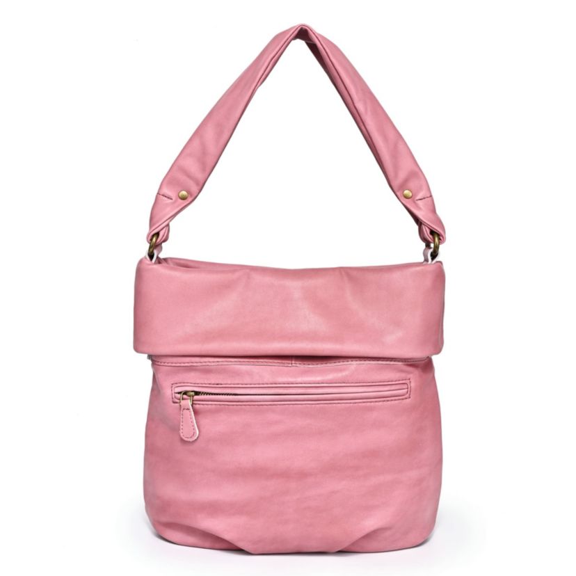 Sweet Lotus Leather Bucket Bag