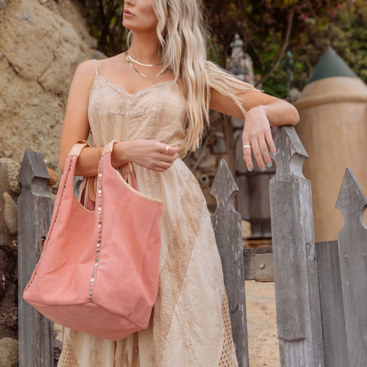 Rose Valley Suede Hobo