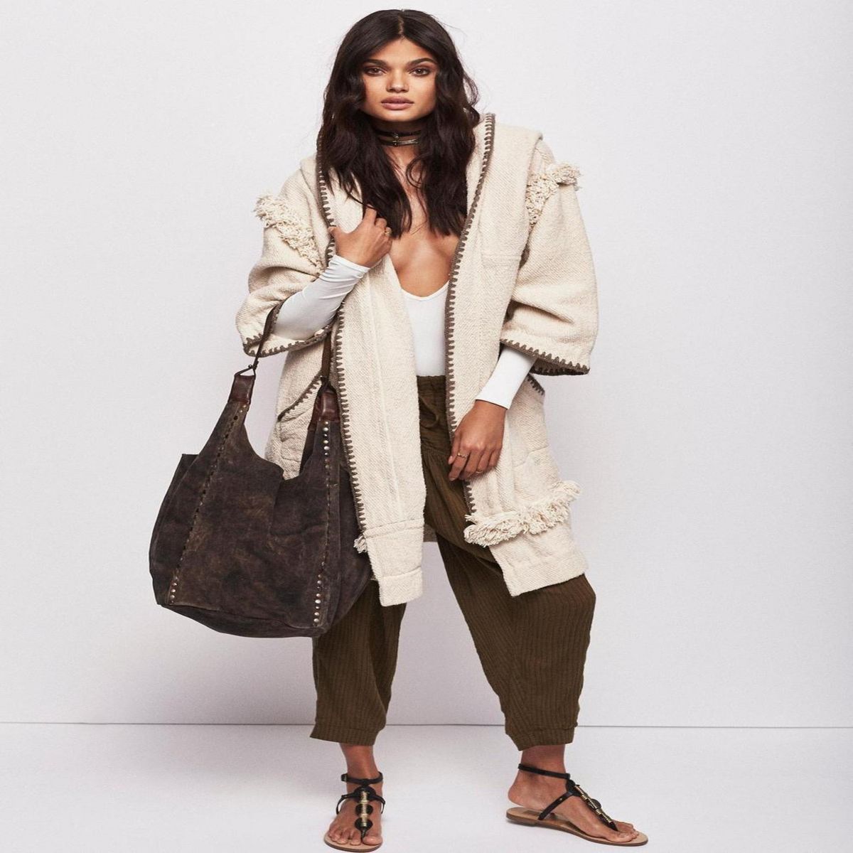 Rose Valley Suede Hobo