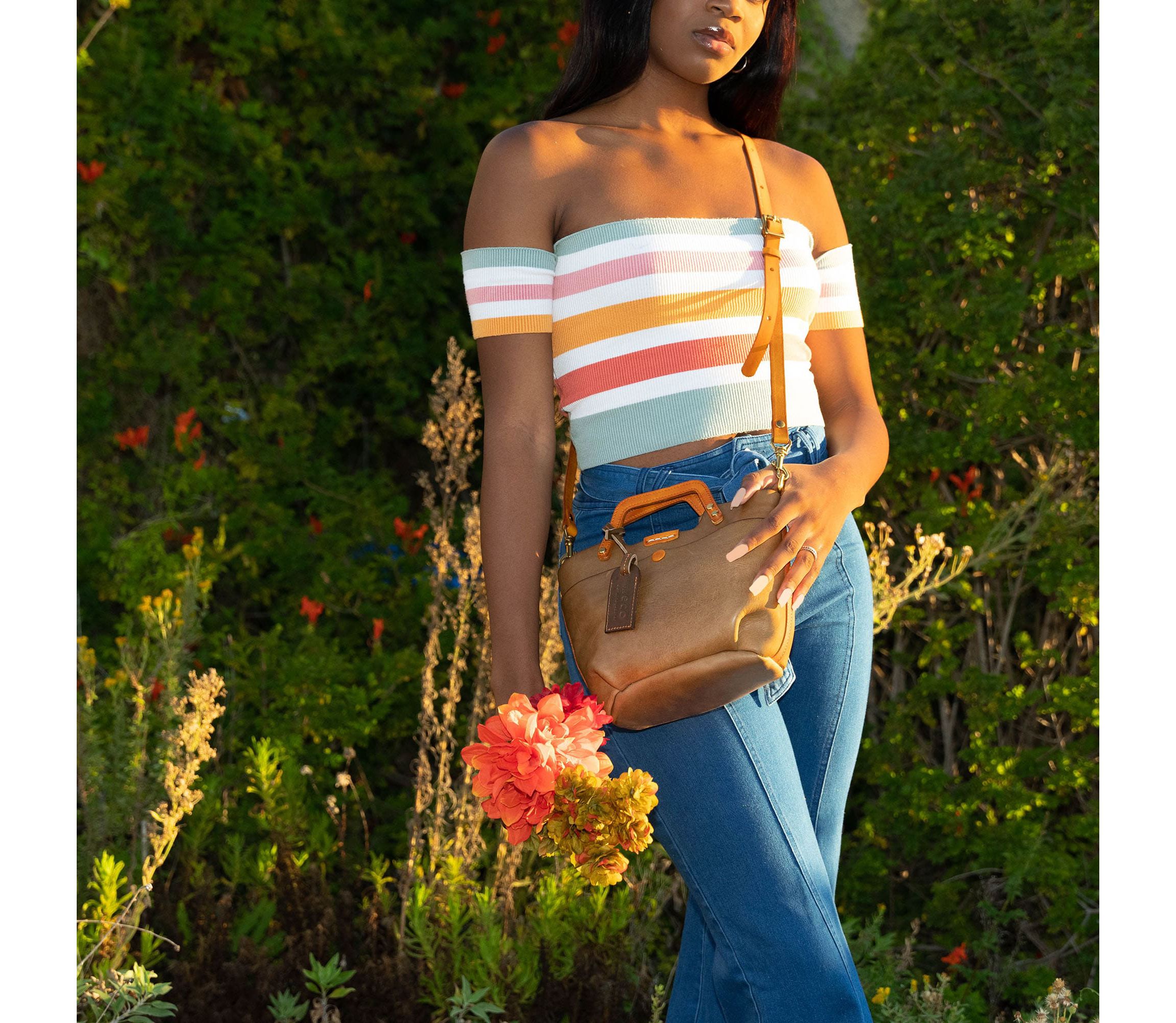 Sprout Land Mini Leather Tote