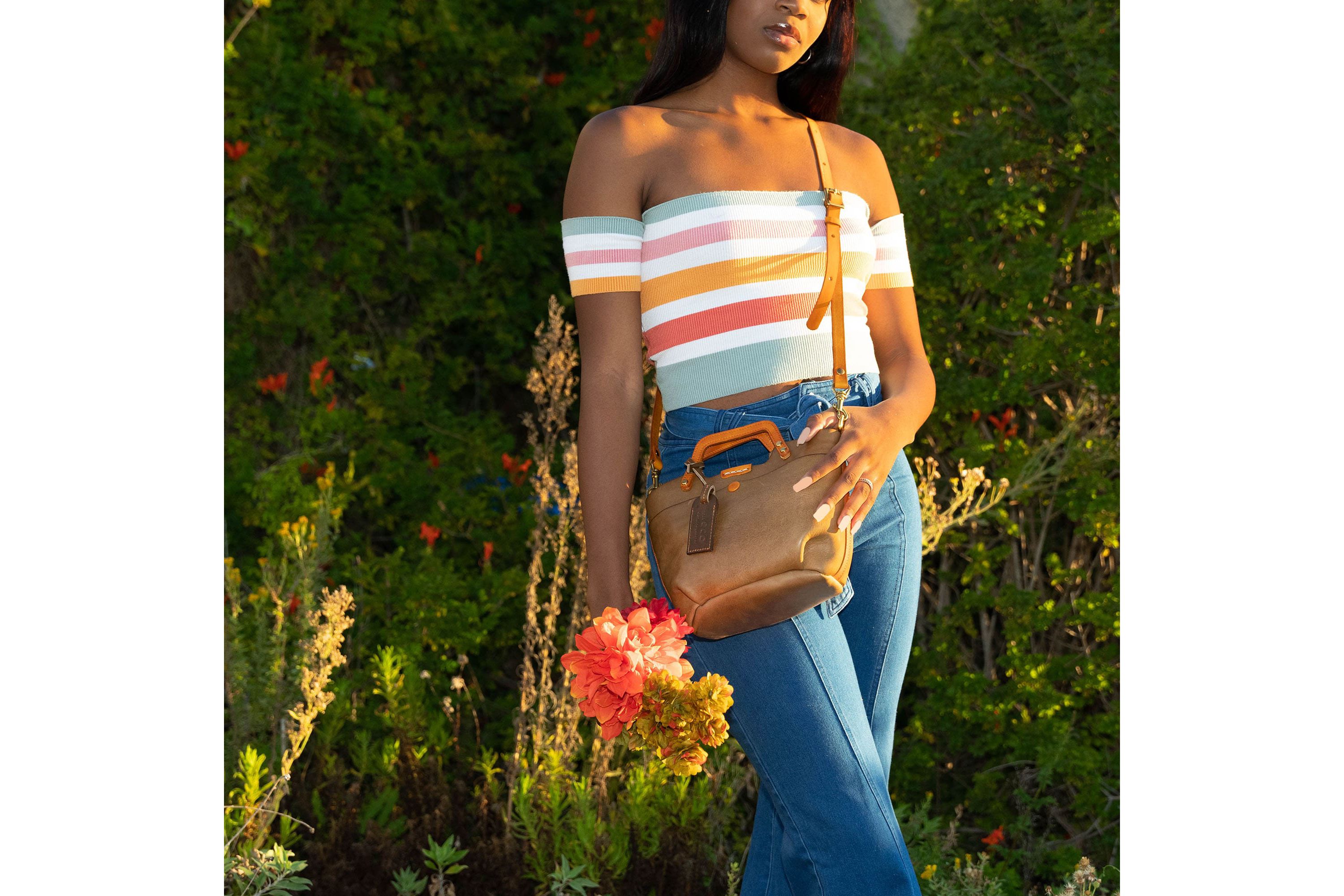 Sprout Land Mini Leather Tote
