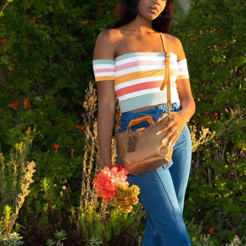 Sprout Land Mini Leather Tote