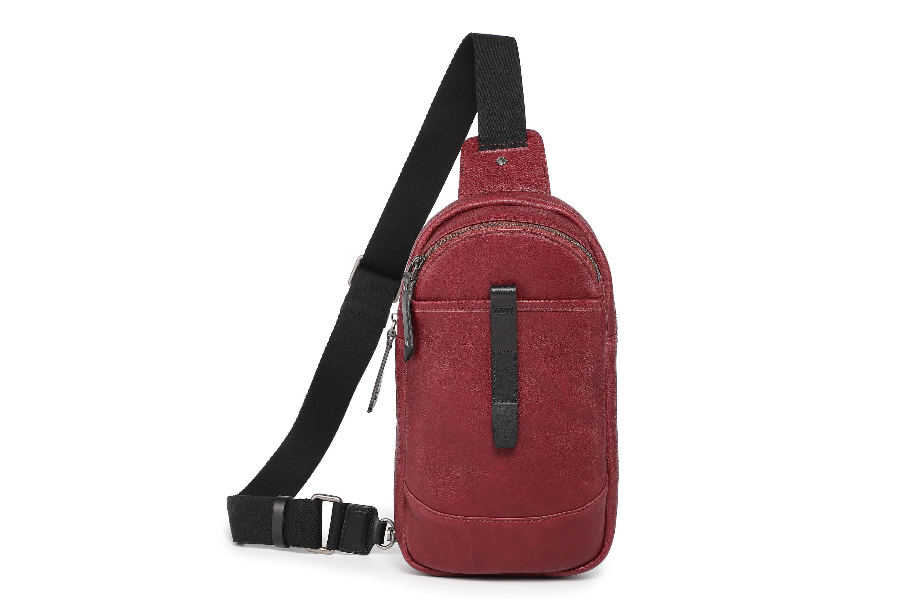 Sun Wing Leather Sling Bag