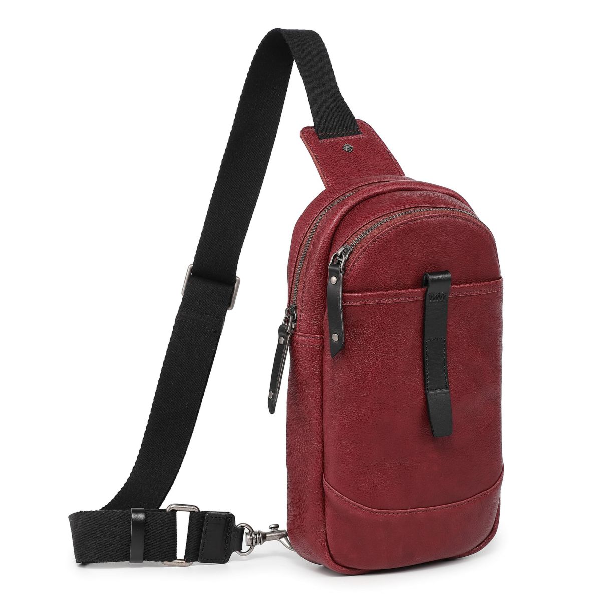 Sun Wing Leather Sling Bag