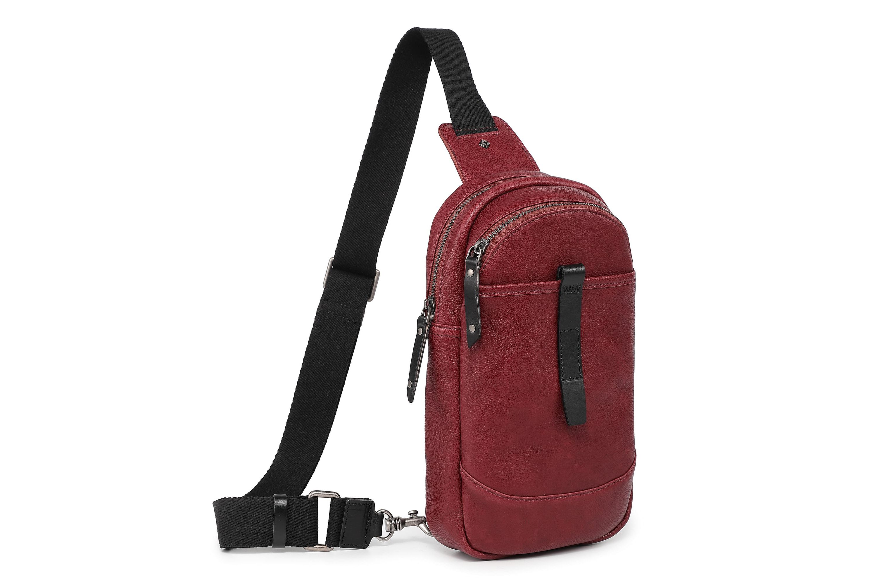 Sun Wing Leather Sling Bag