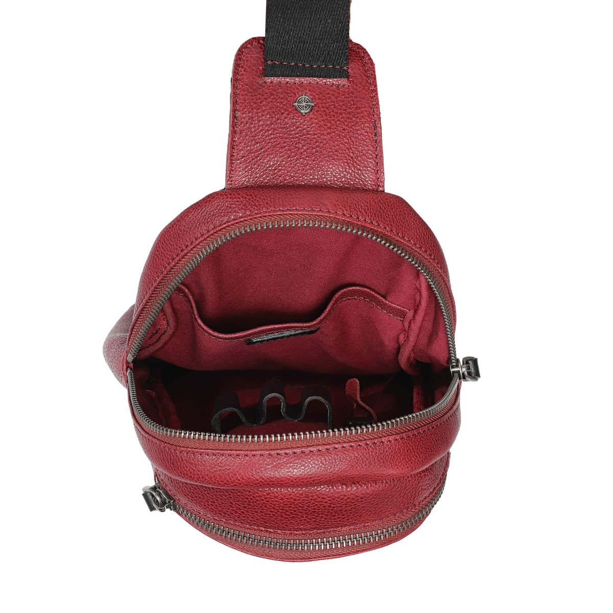 Sun Wing Leather Sling Bag