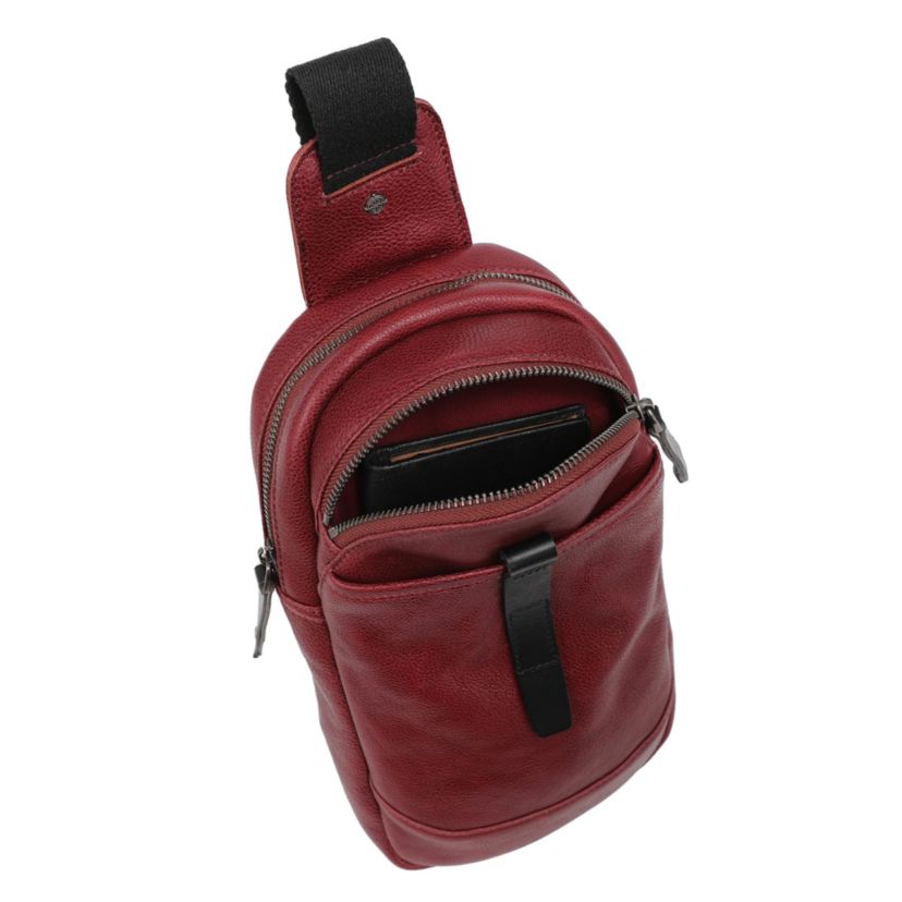 Sun Wing Leather Sling Bag