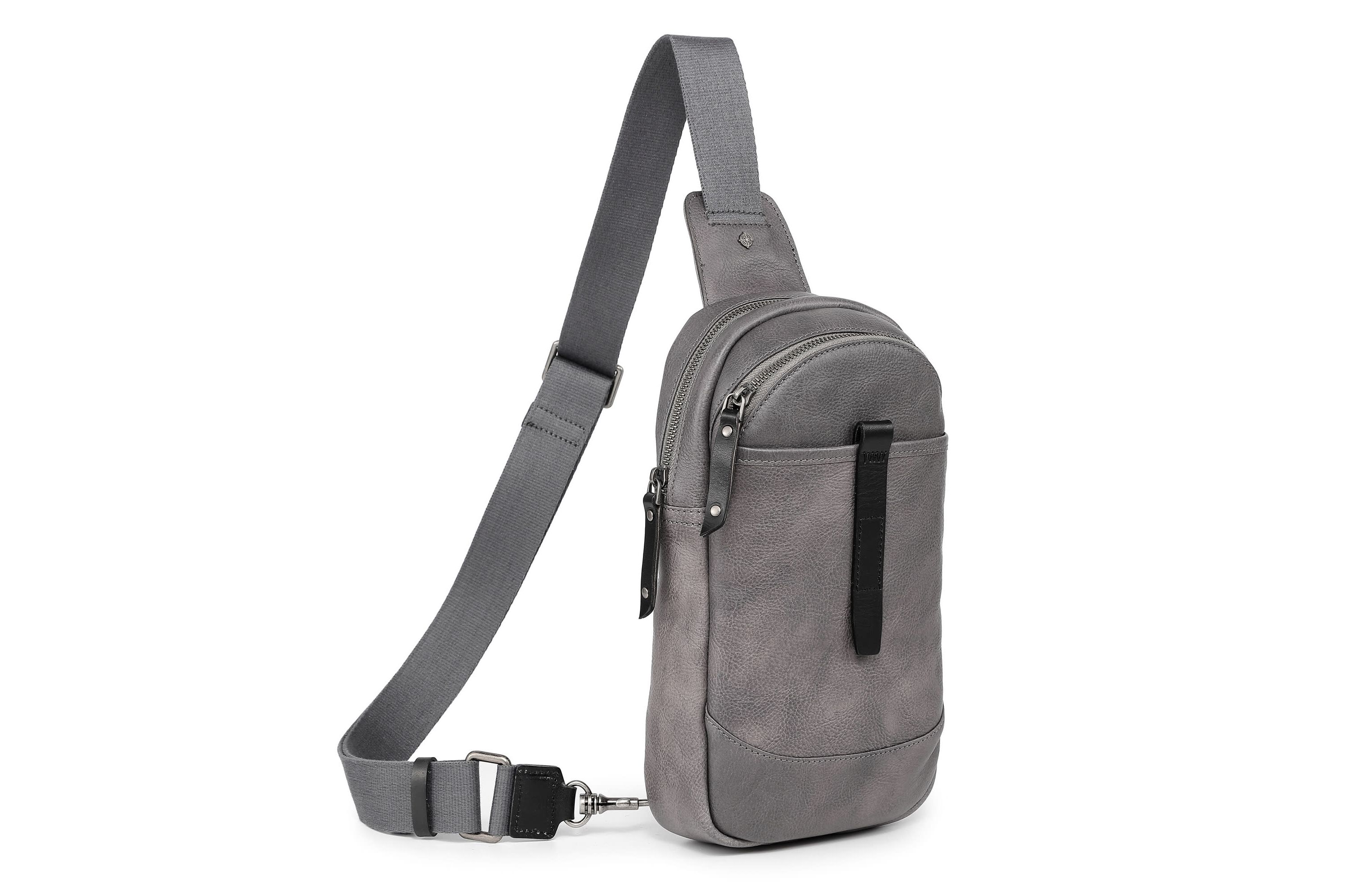 Sun Wing Leather Sling Bag