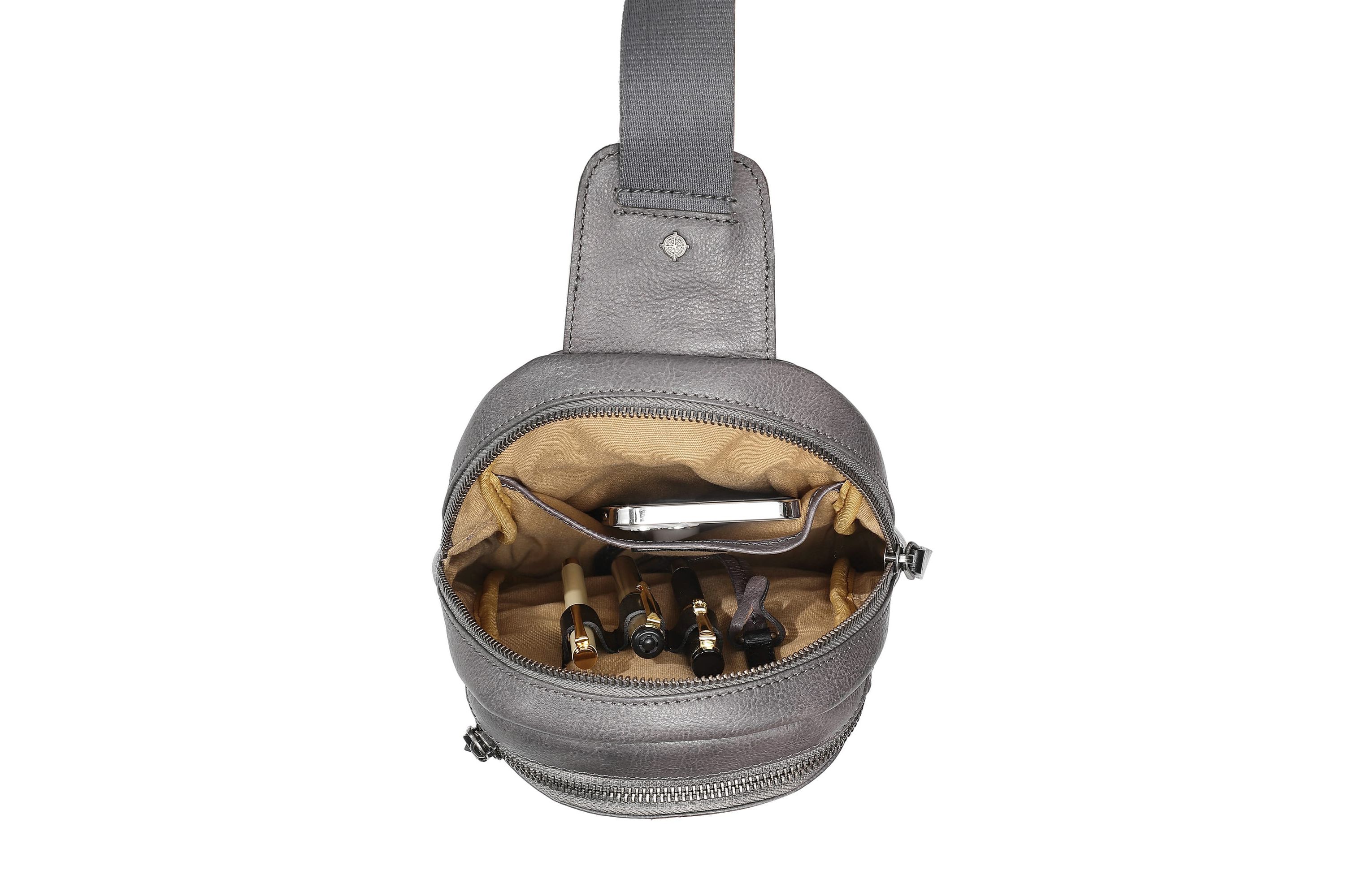 Sun Wing Leather Sling Bag