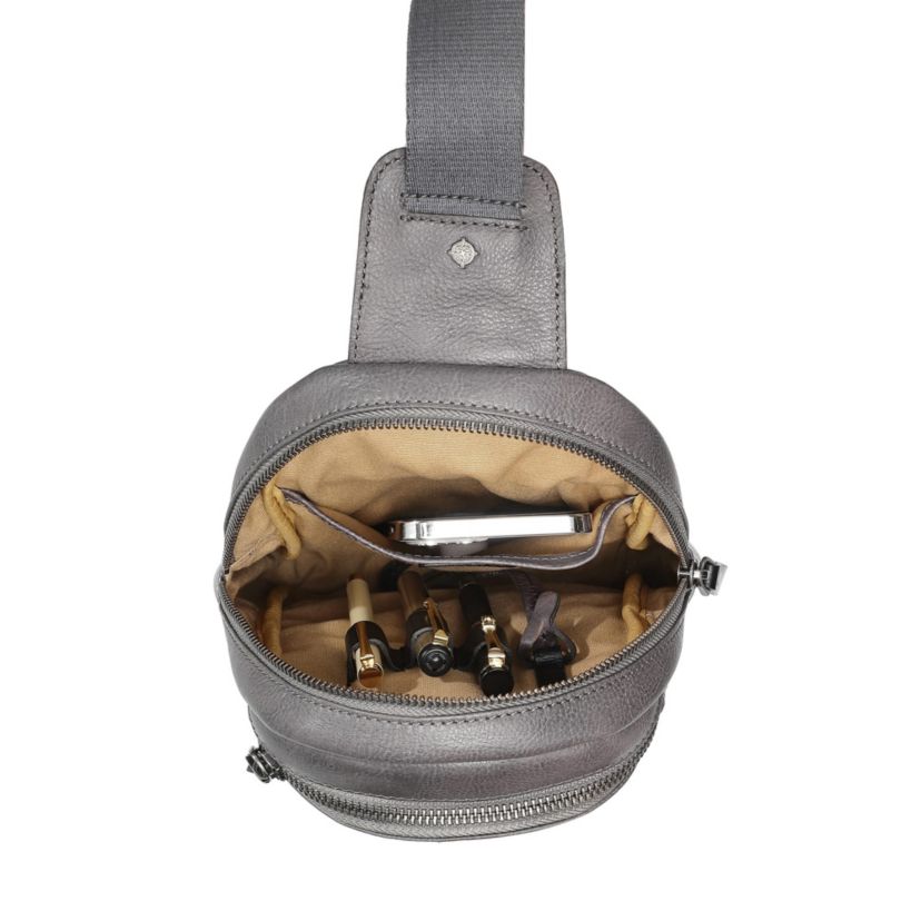 Sun Wing Leather Sling Bag