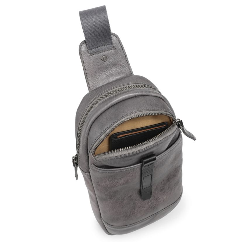 Sun Wing Leather Sling Bag
