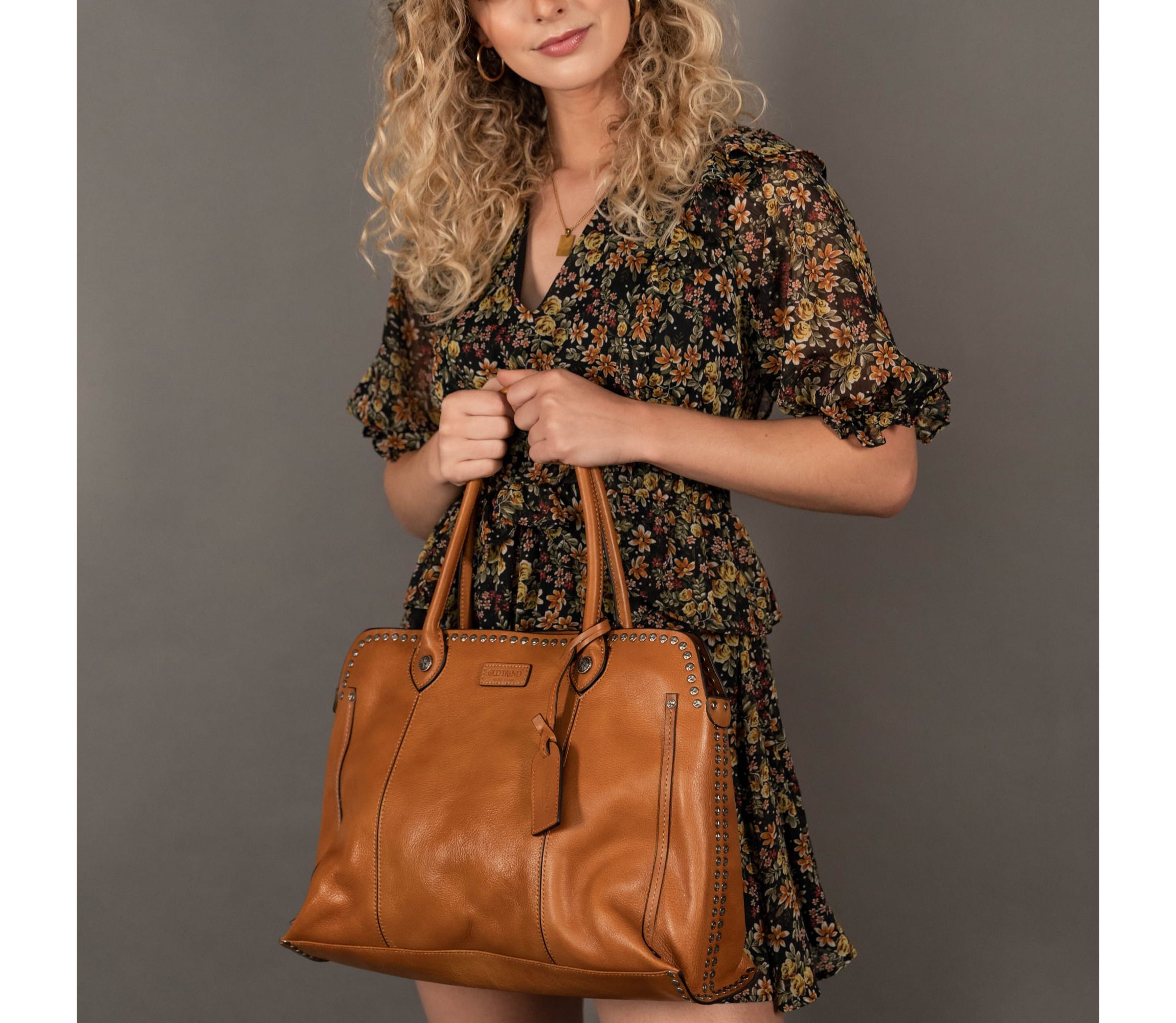 Soul Stud Leather Satchel