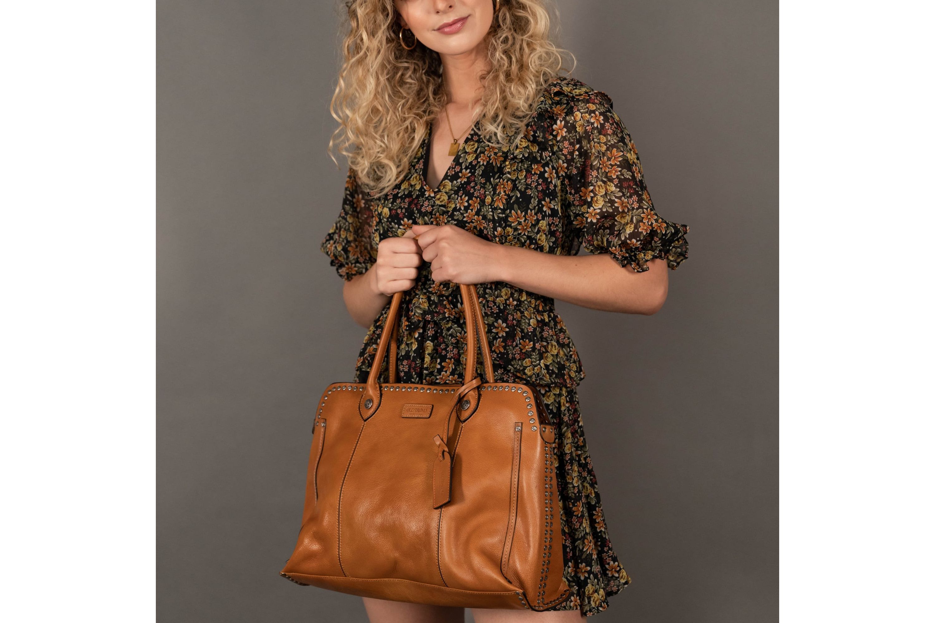 Soul Stud Leather Satchel