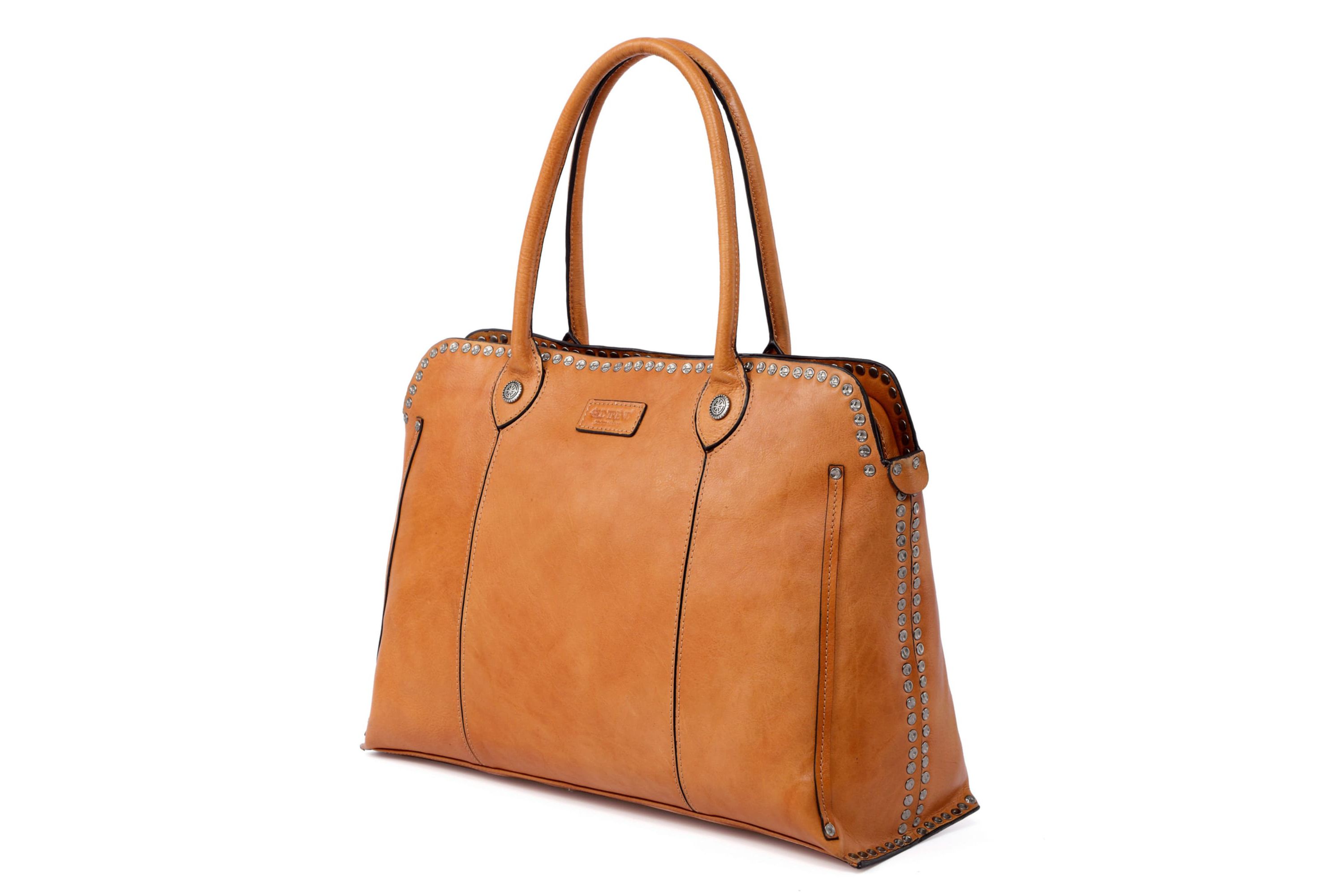 Soul Stud Leather Satchel