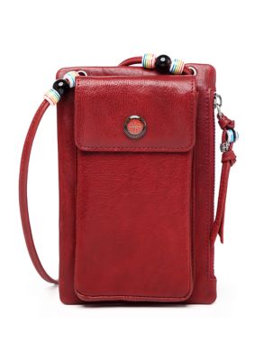 Old Trend Women's Northwood Crossbody Wallet, Red
