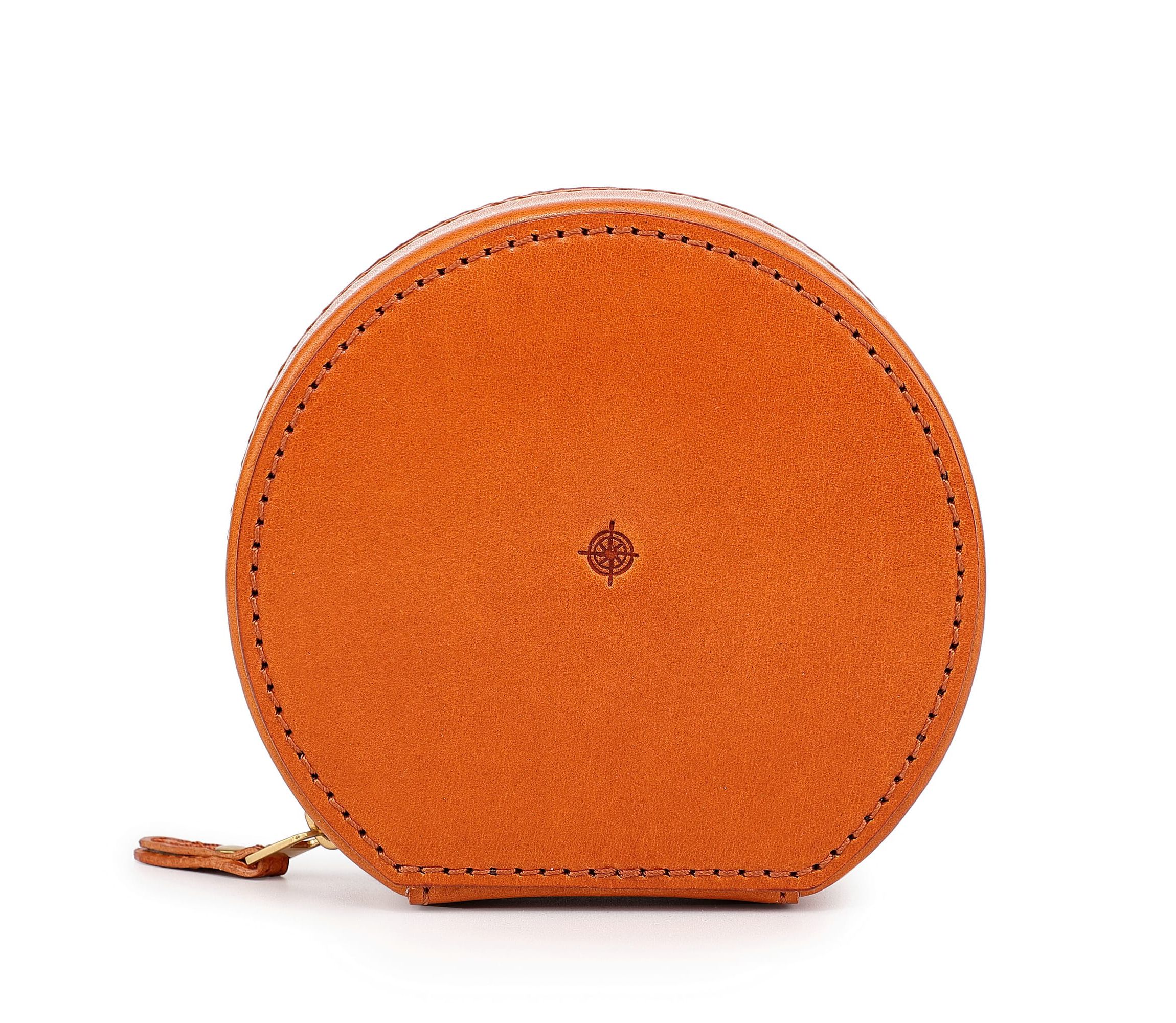 Old Trend Leather Jewelry Box Round