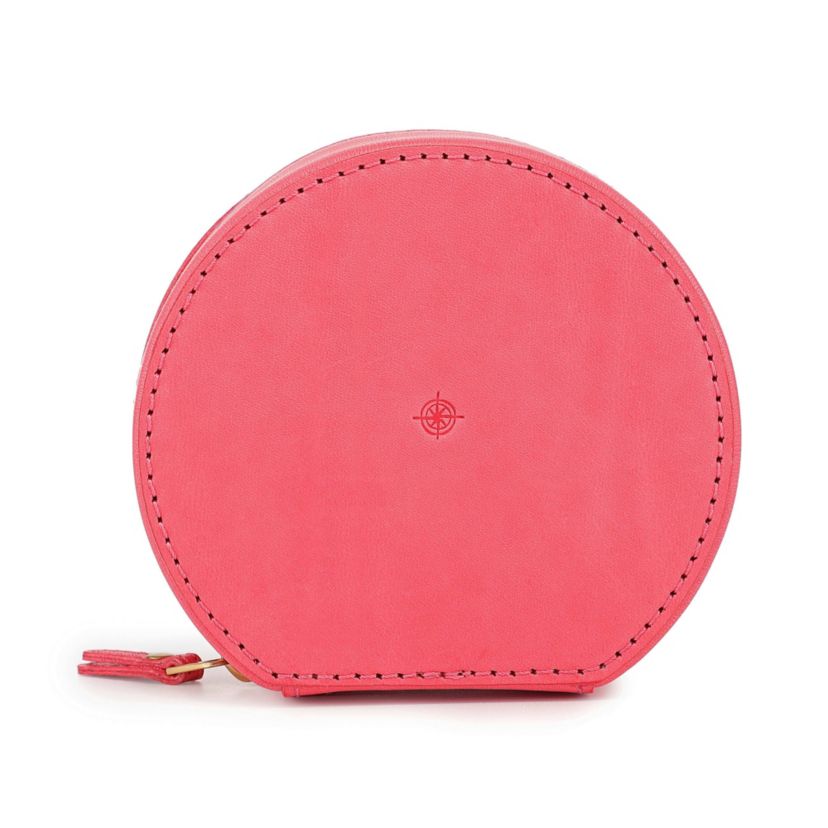 Old Trend Leather Jewelry Box Round