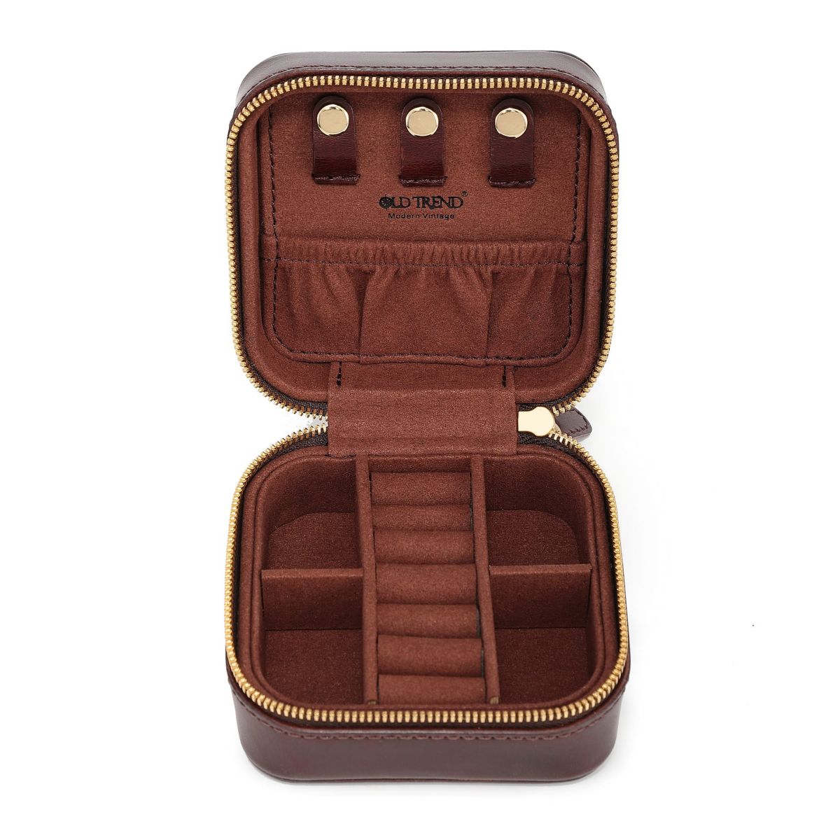 Old Trend Leather Jewelry Box Square