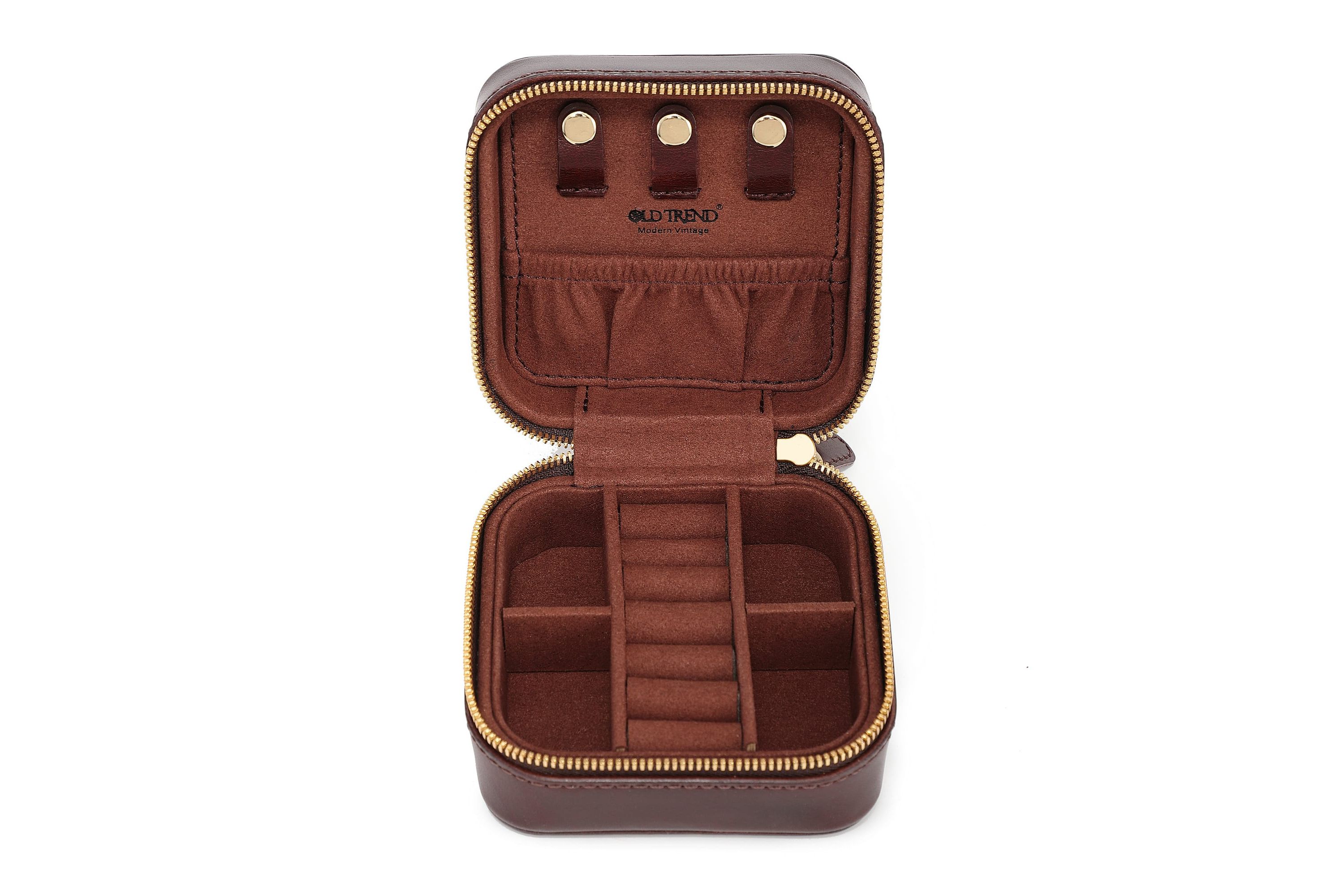 Old Trend Leather Jewelry Box Square