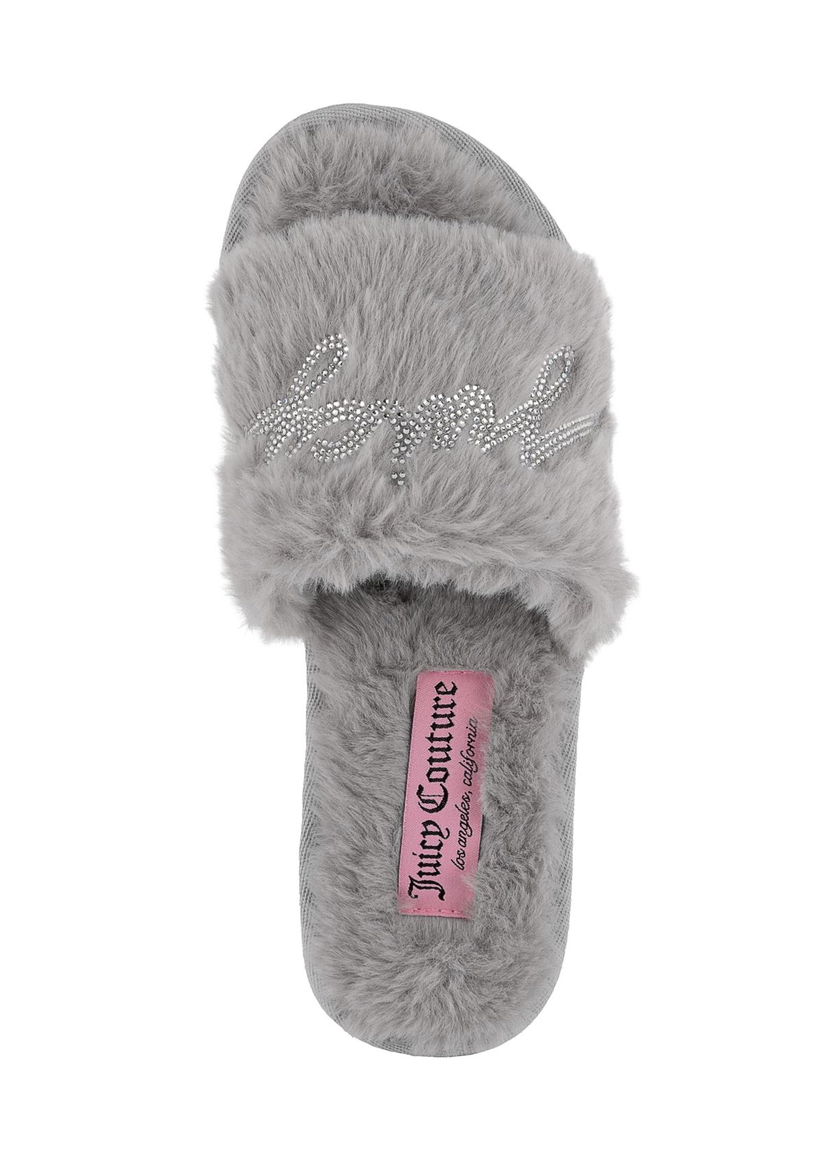 Fur Logo Slide Slippers