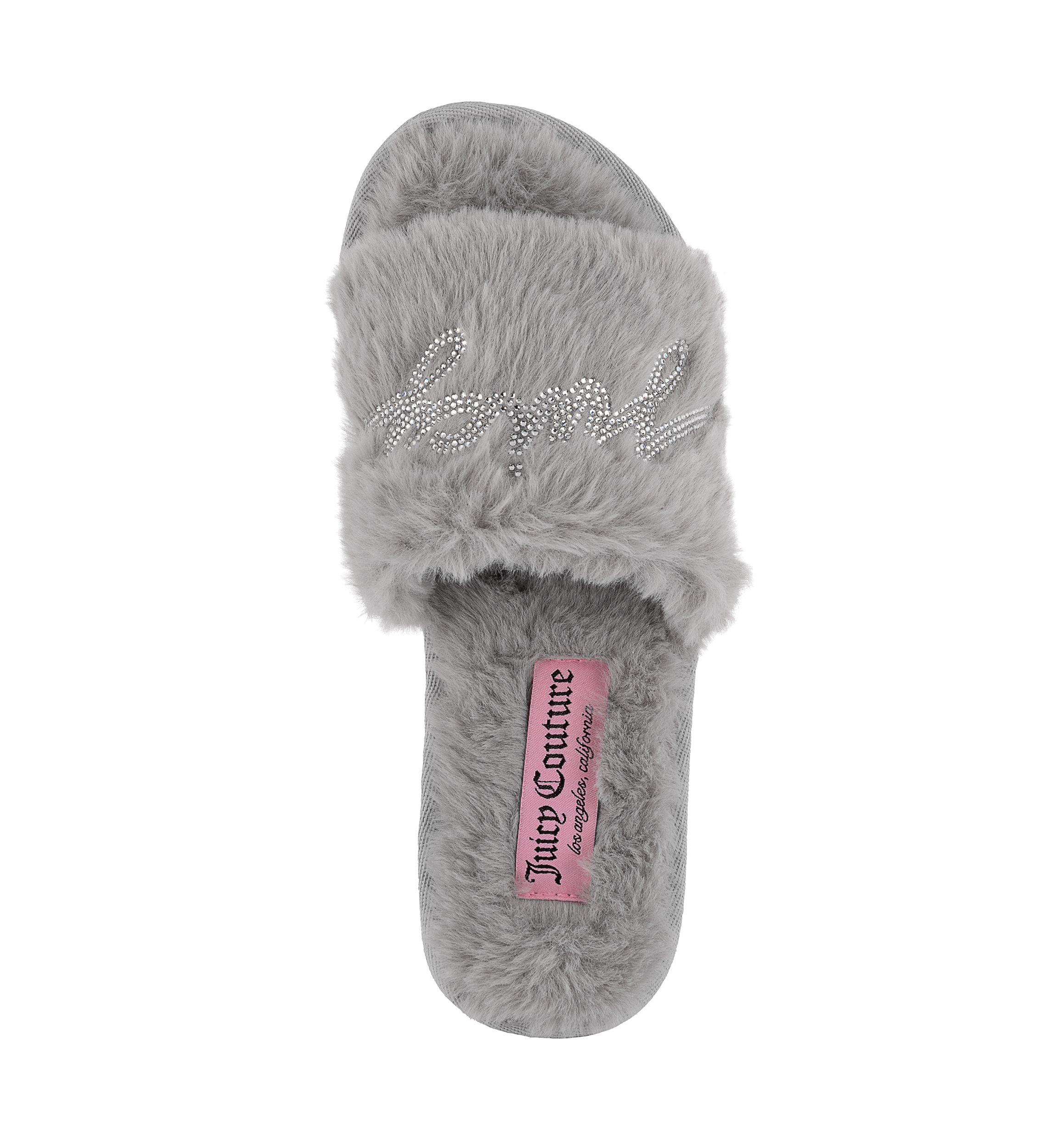 Fur Logo Slide Slippers