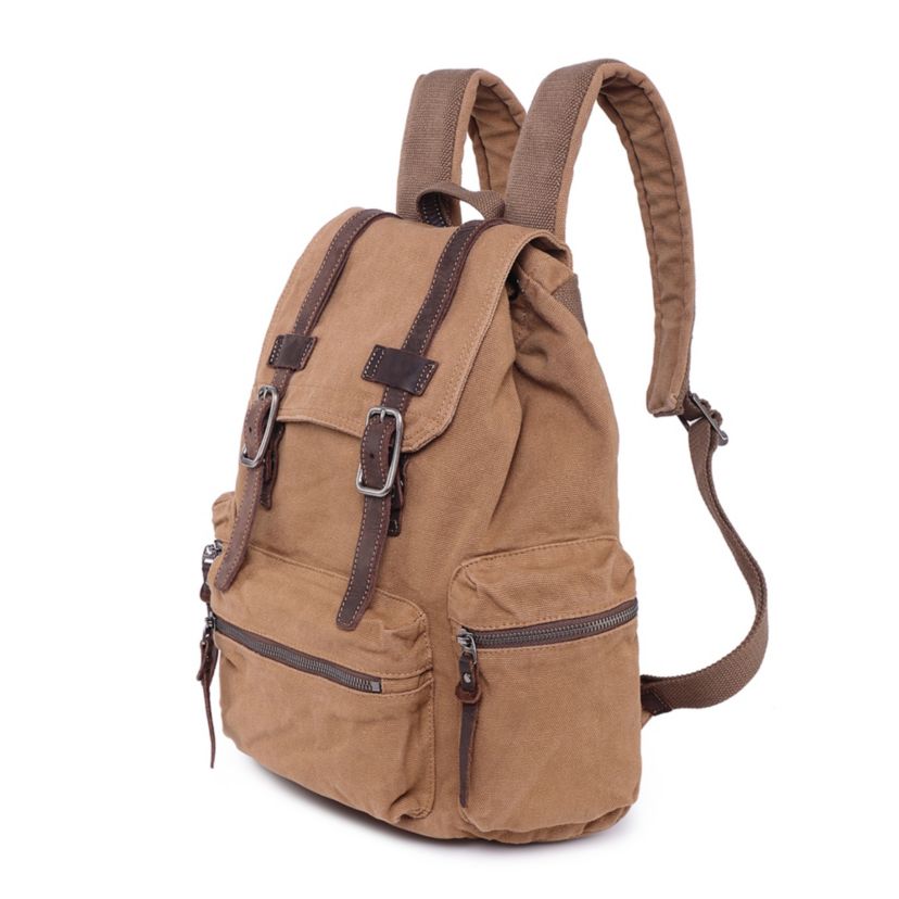 TSD BRAND Silent Trail Canvas Backpack Camel Women\'s Bag Tsd Silent Trail Canvas Backpack In Camel | ModeSens main image 3