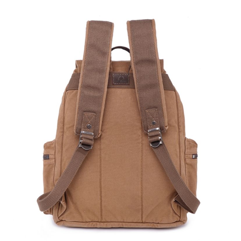 TSD BRAND Silent Trail Canvas Backpack Camel Women\'s Bag Tsd Silent Trail Canvas Backpack In Camel | ModeSens main image 4