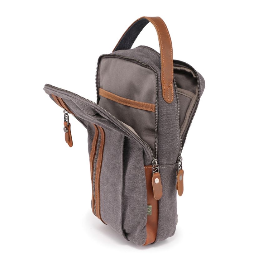 TSD BRAND Madrone Convertible Canvas Sling Bag Gray Women\'s Bag Madrone Sling Bag – The Same Direction main image 3