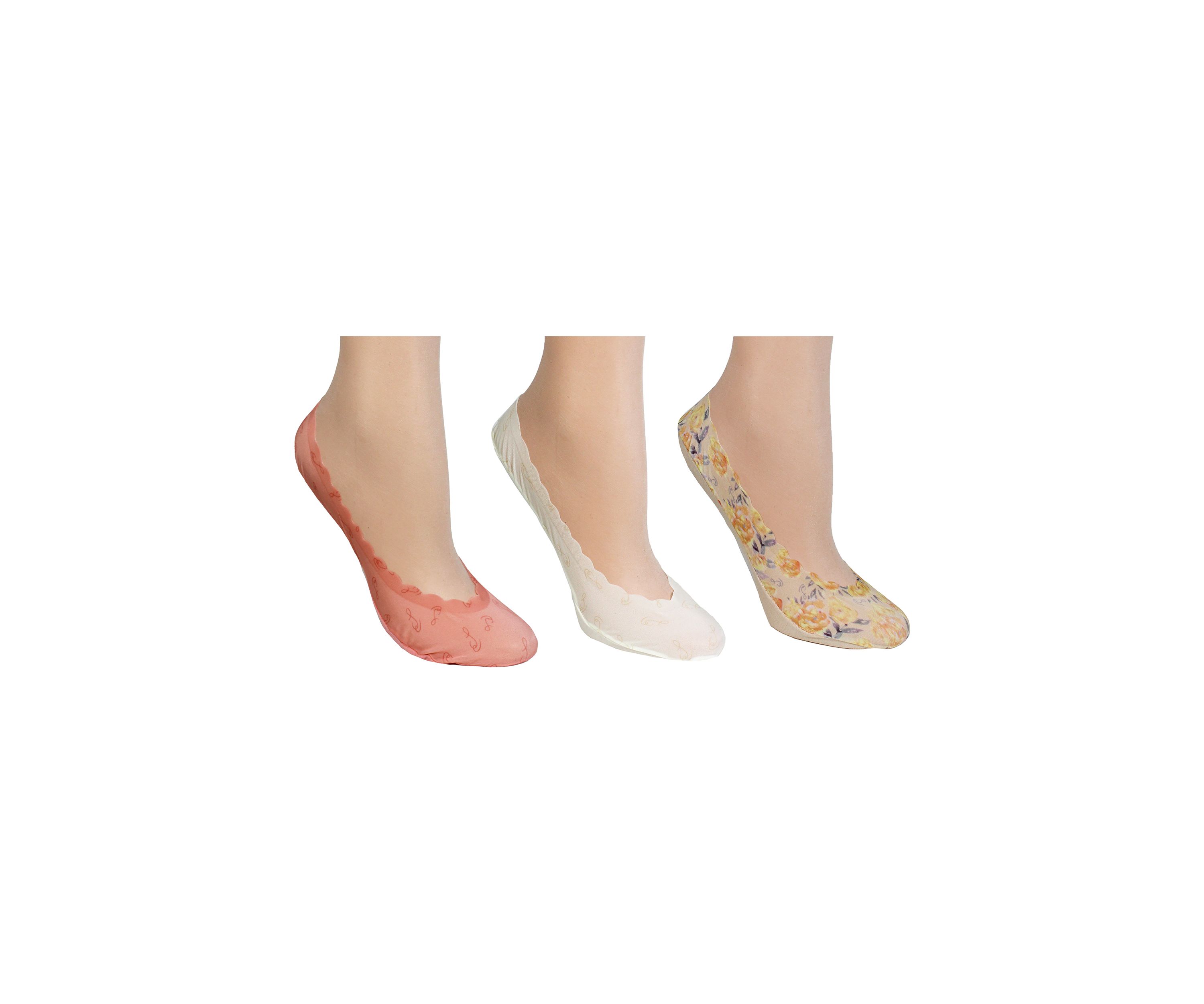 No Show Scallop Socks
