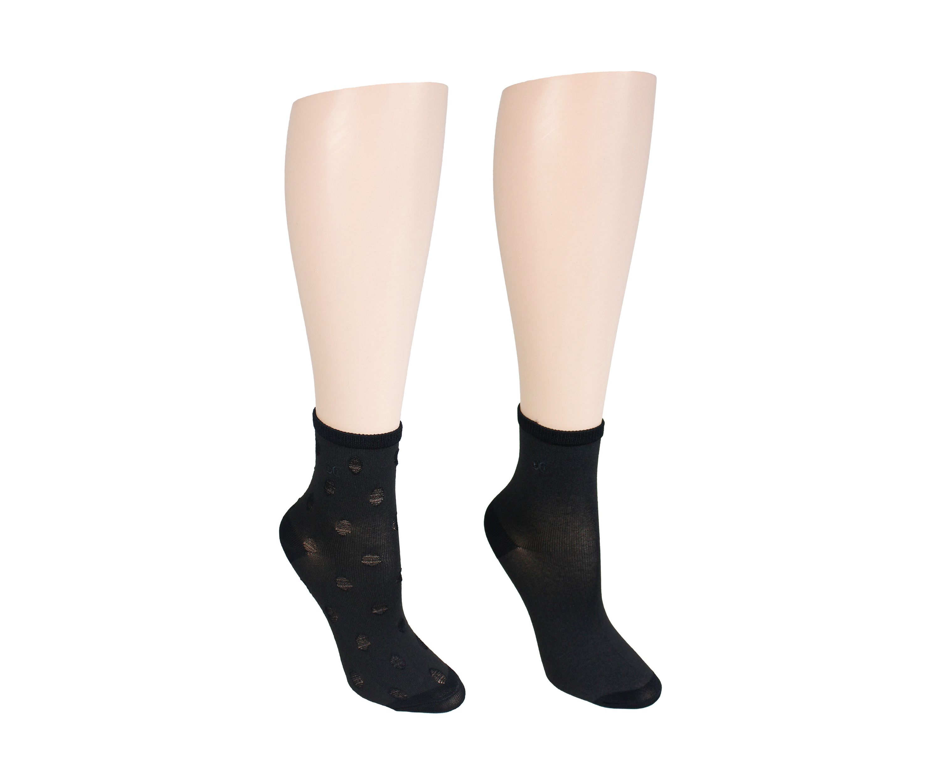  2 Pack Dot Sheen Anklet Socks 