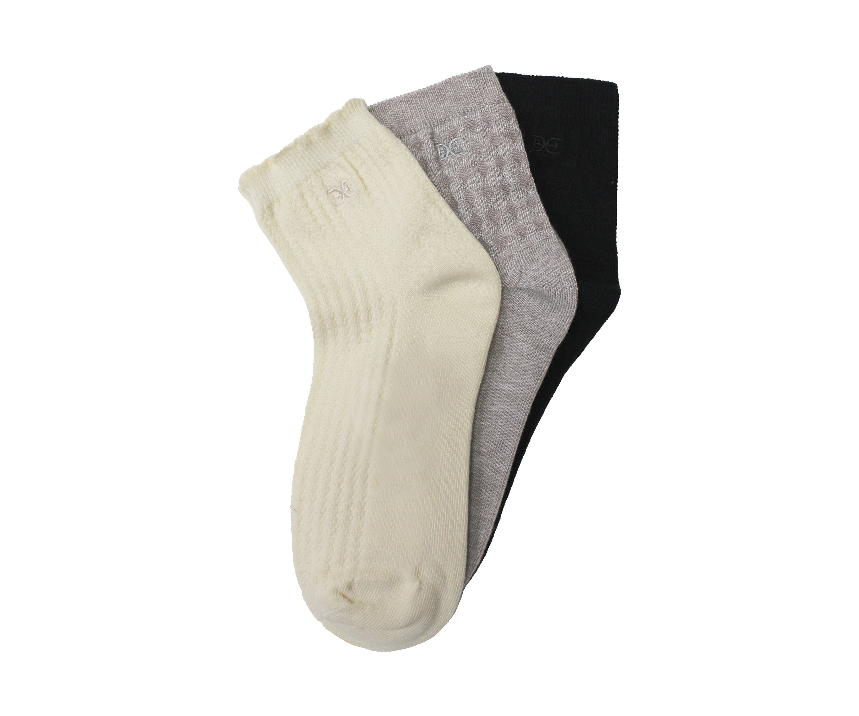 3 Pack Texture Cotton Anklet