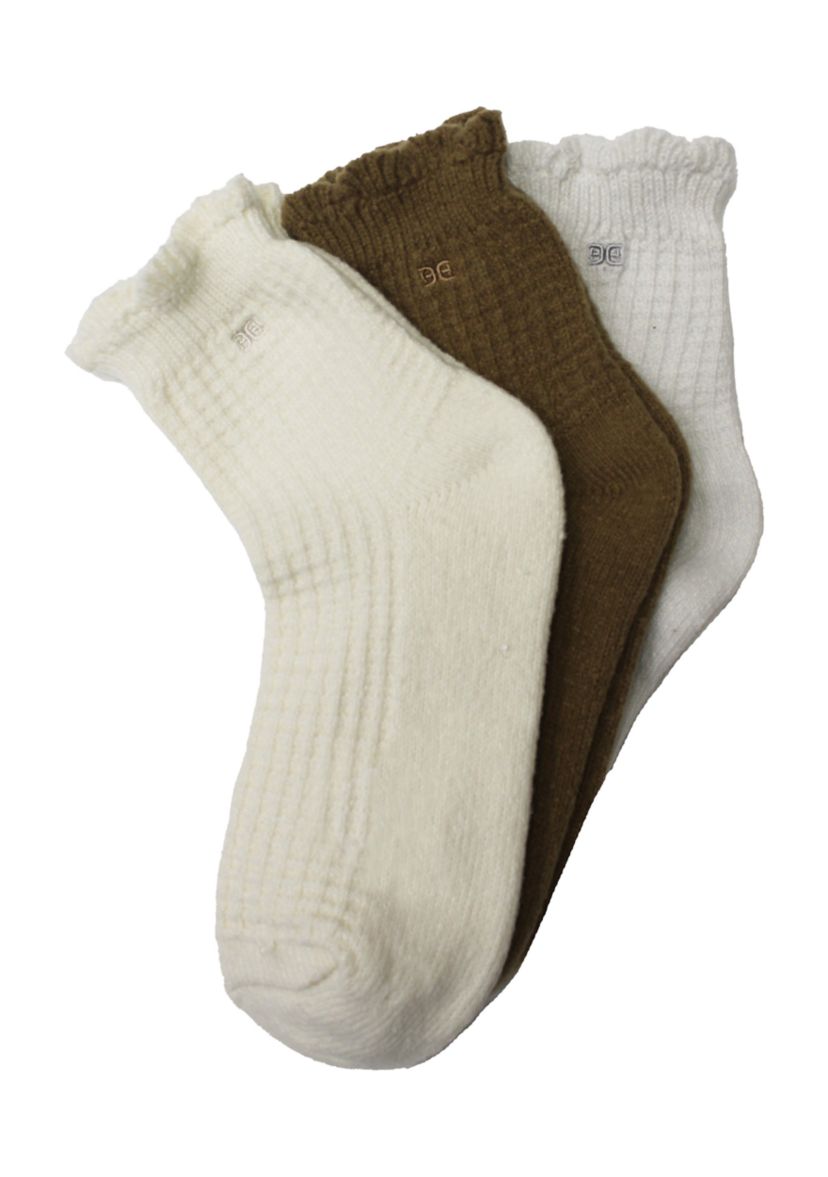 Waffle Midi Boot Socks - 3 Pack
