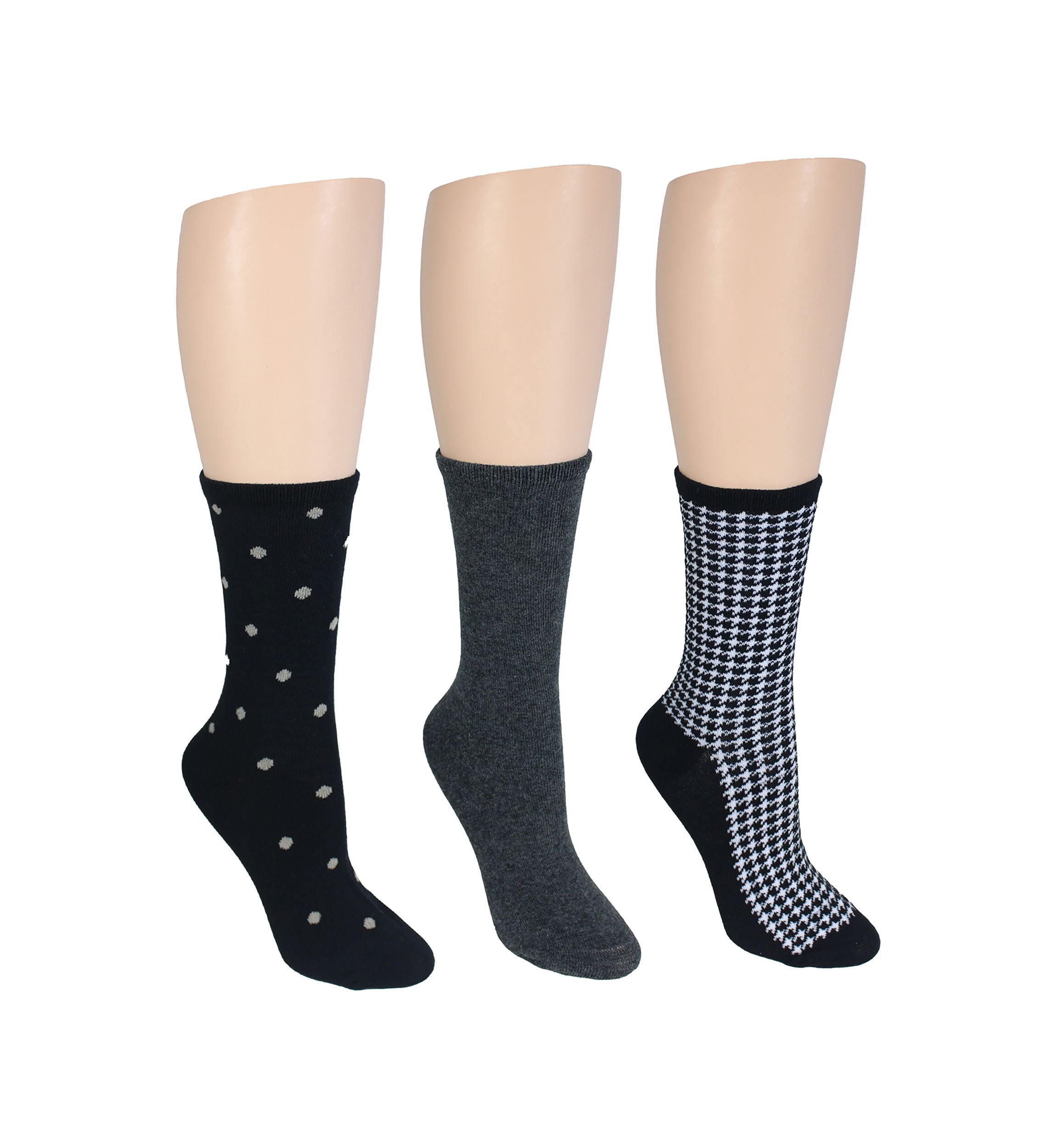 Cotton Crew Socks - 3 Pack