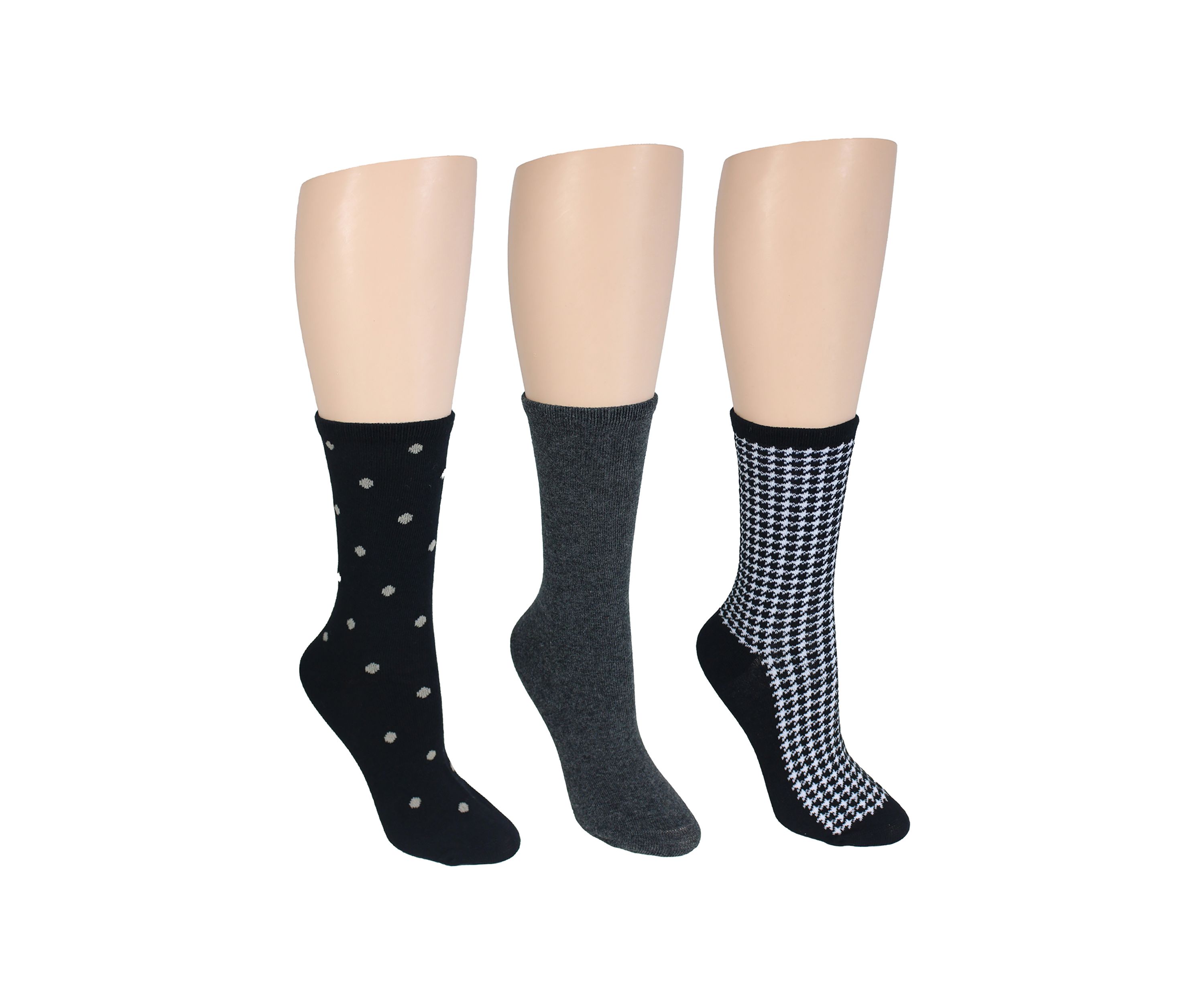 Cotton Crew Socks - 3 Pack