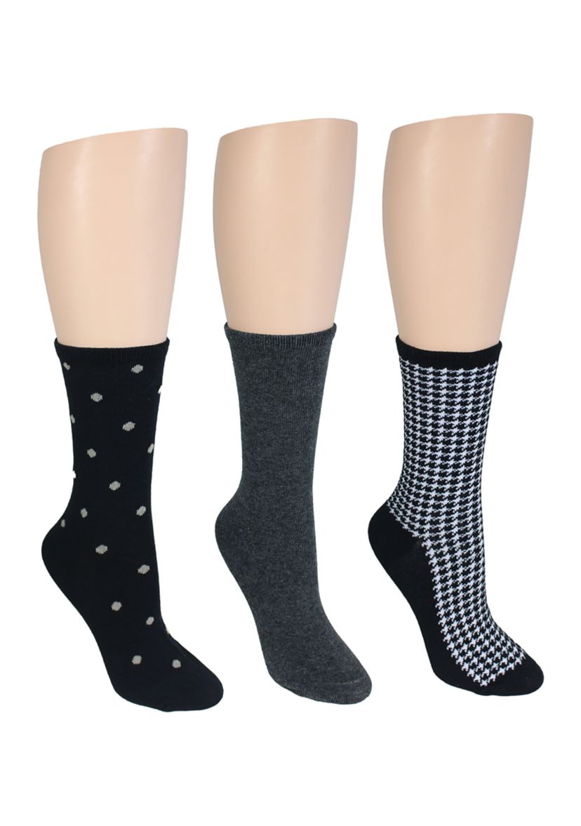 Cotton Crew Socks - 3 Pack
