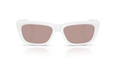 Miu Miu Women's MU B12SF Rectangular 56mm Sunglasses, Brown